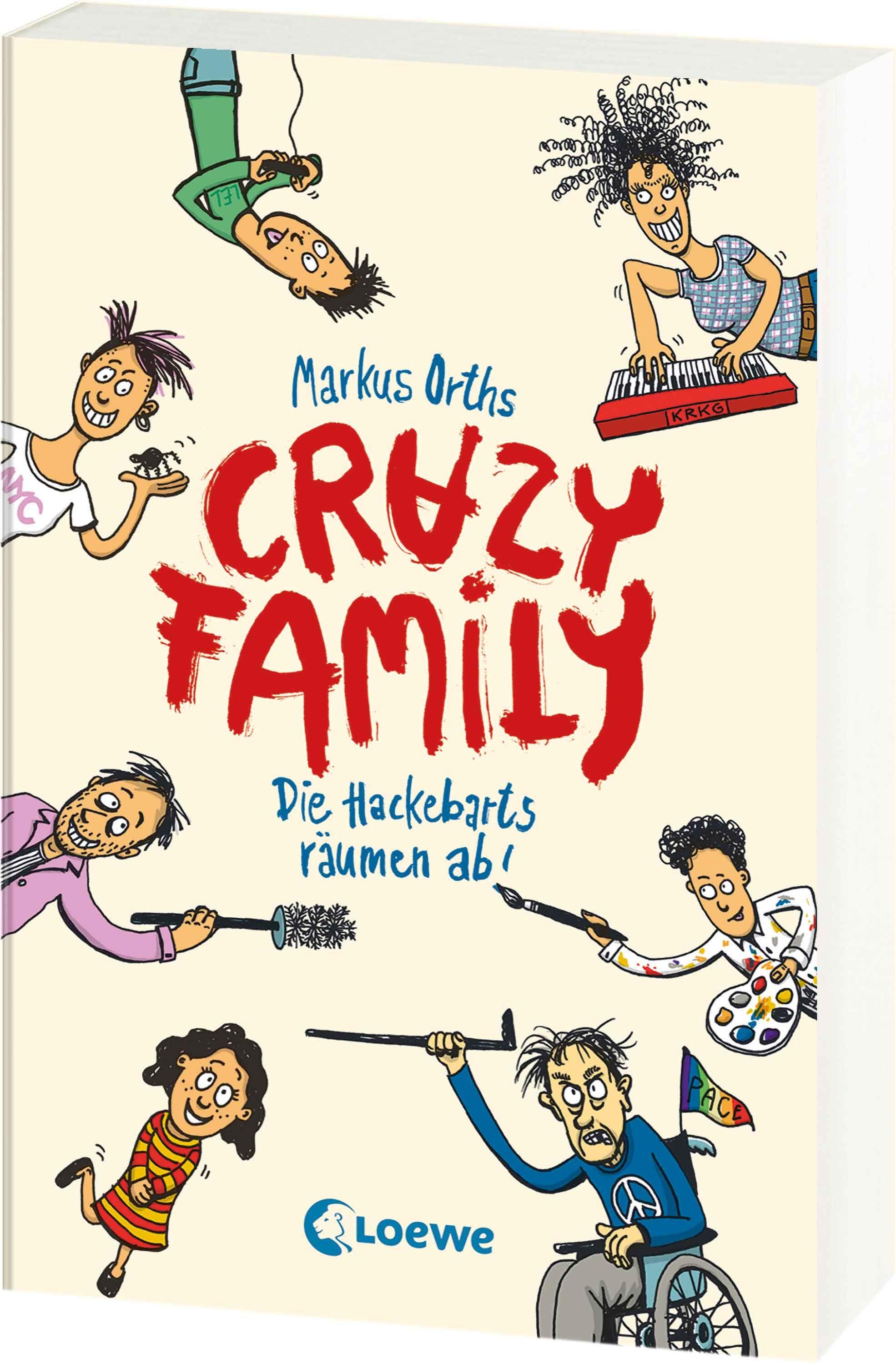 Vorderes Coverbild Crazy Family (Band 1) - Die Hackebarts räumen ab!