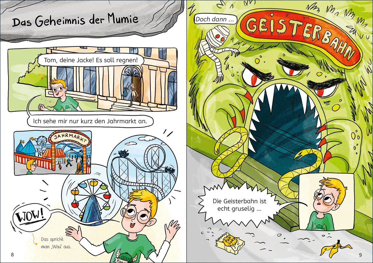 Beispielinhalt (Bild) Leselöwen Comics 2. Klasse - Oh Schreck, die Mumie ist weg!