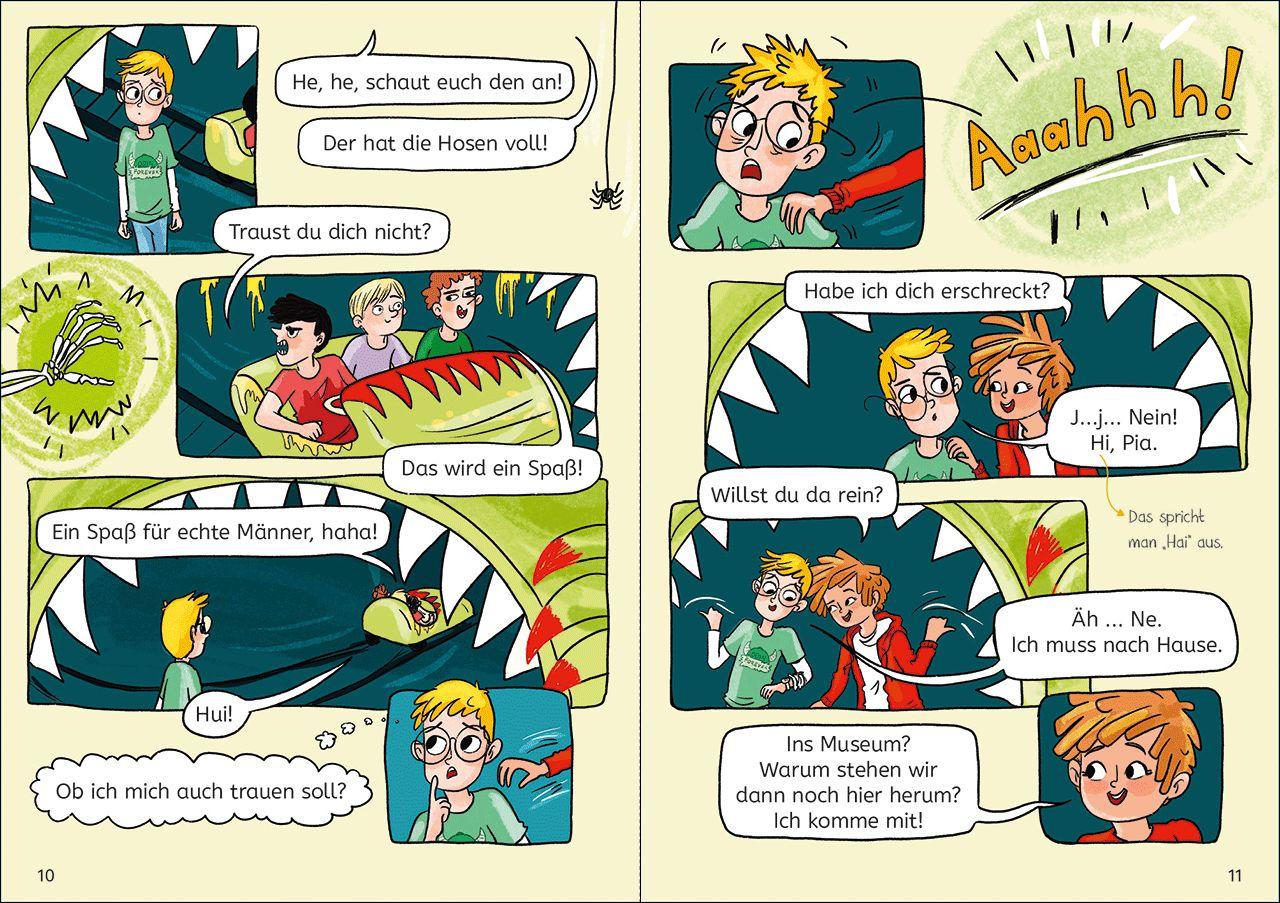 Beispielinhalt (Bild) Leselöwen Comics 2. Klasse - Oh Schreck, die Mumie ist weg!