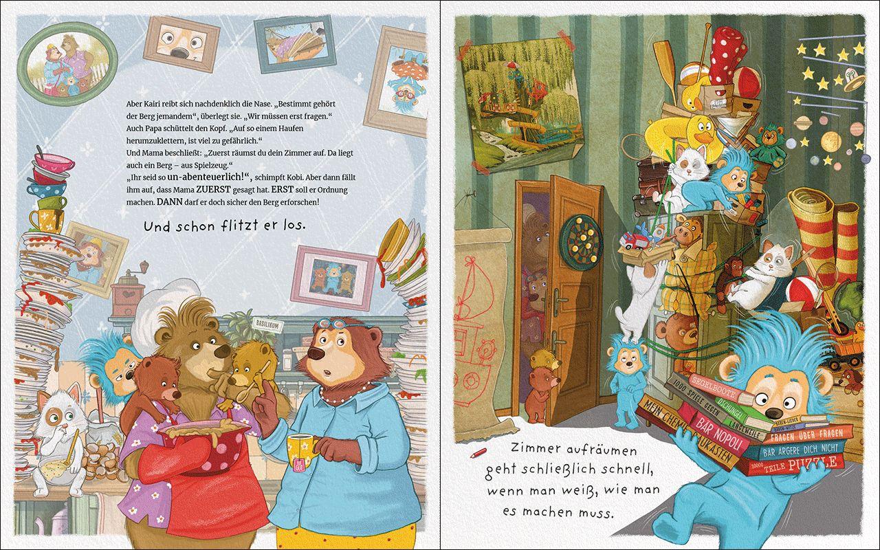 Beispielinhalt (Bild) Der Kopfübär streitet sich nie!