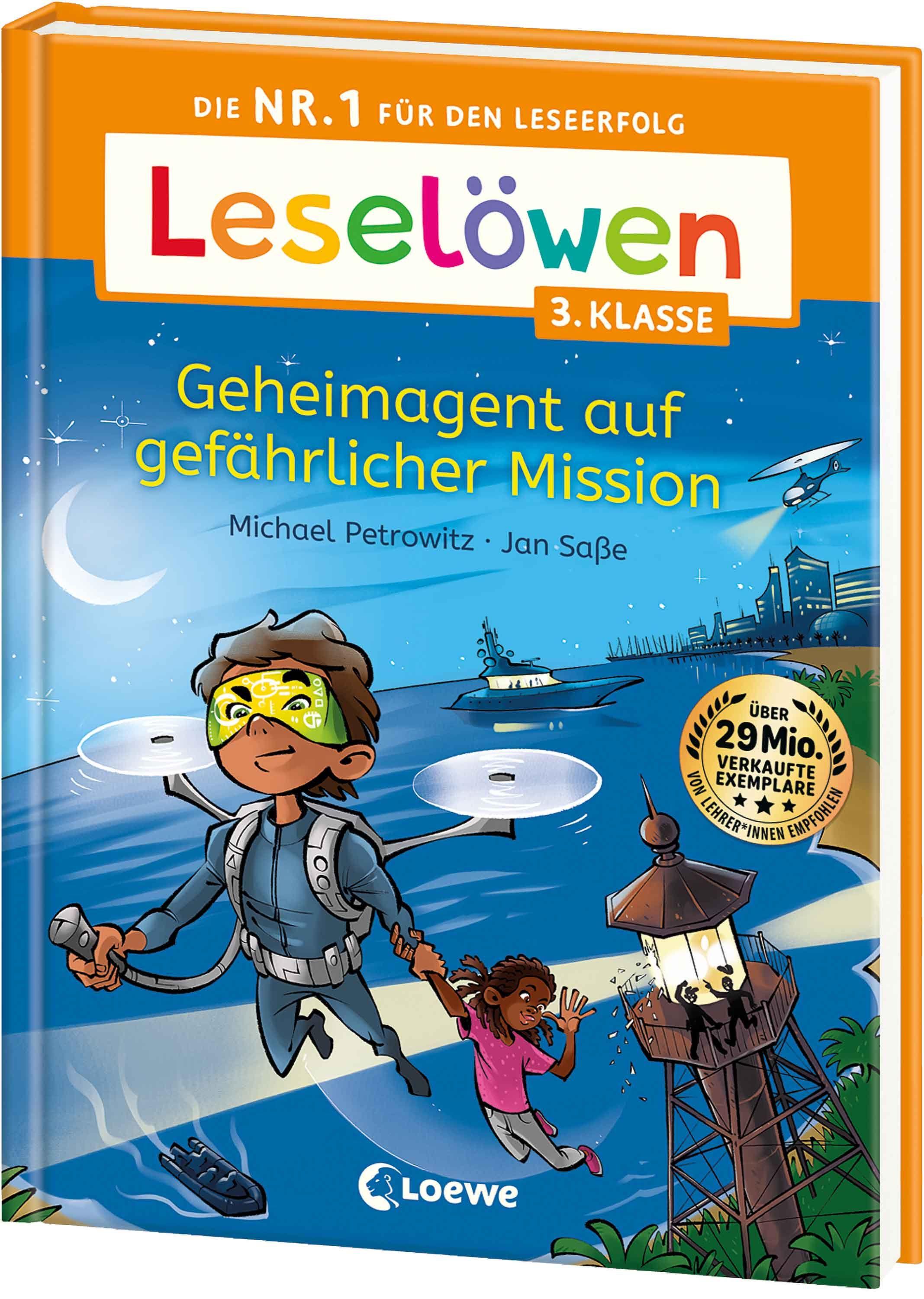 Vorderes Coverbild Leselöwen 3. Klasse - Geheimagent auf gefährlicher Mission
