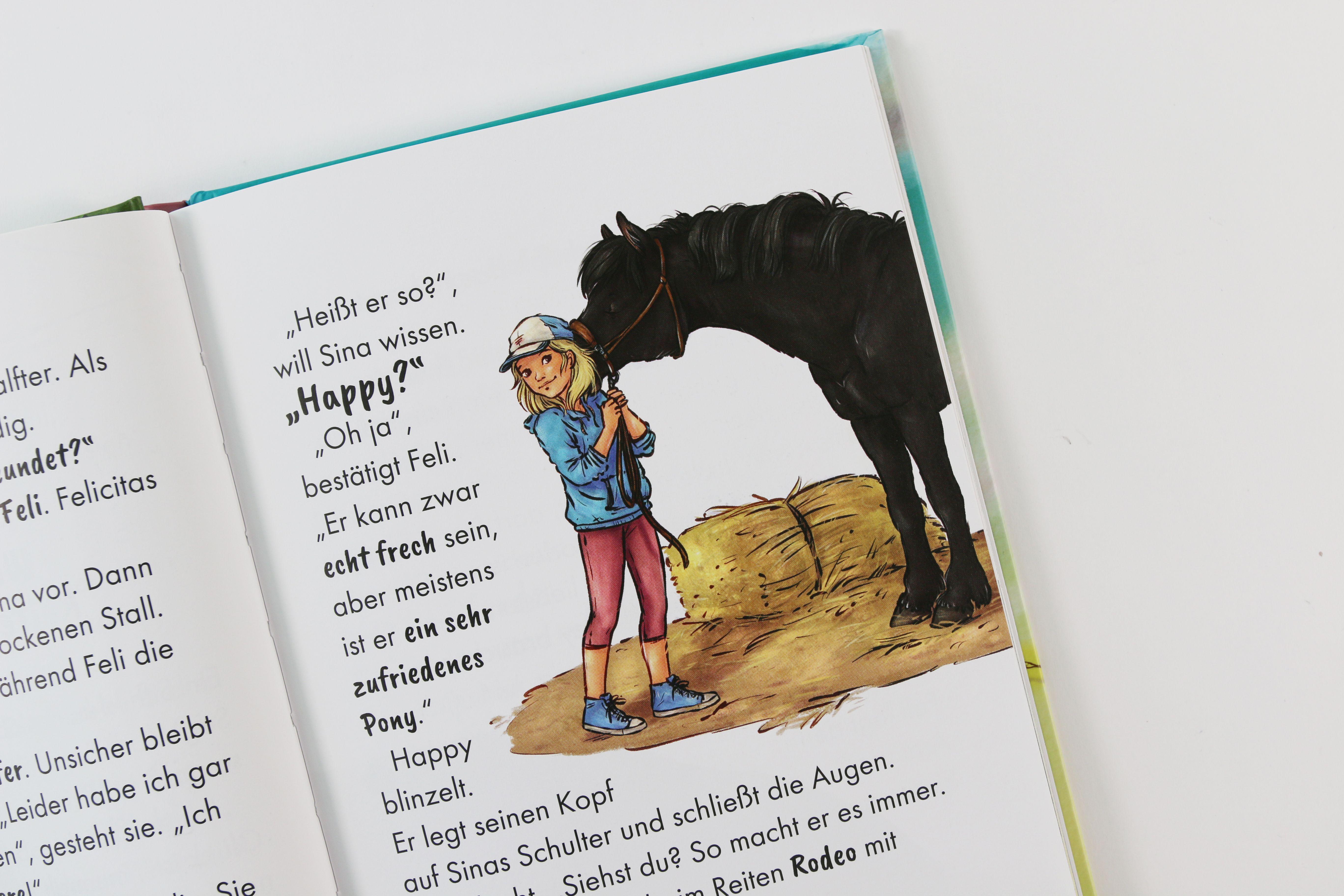 Beispielinhalt (Bild) Reiterhof Ponyglück (Band 1) - Ein Pony für Sina