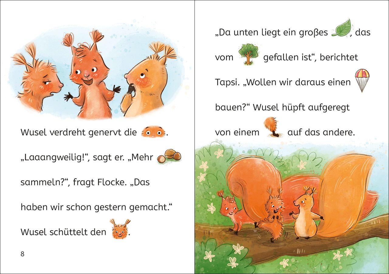 Beispielinhalt (Bild) Bildermaus - Geschichten von frechen Eichhörnchen