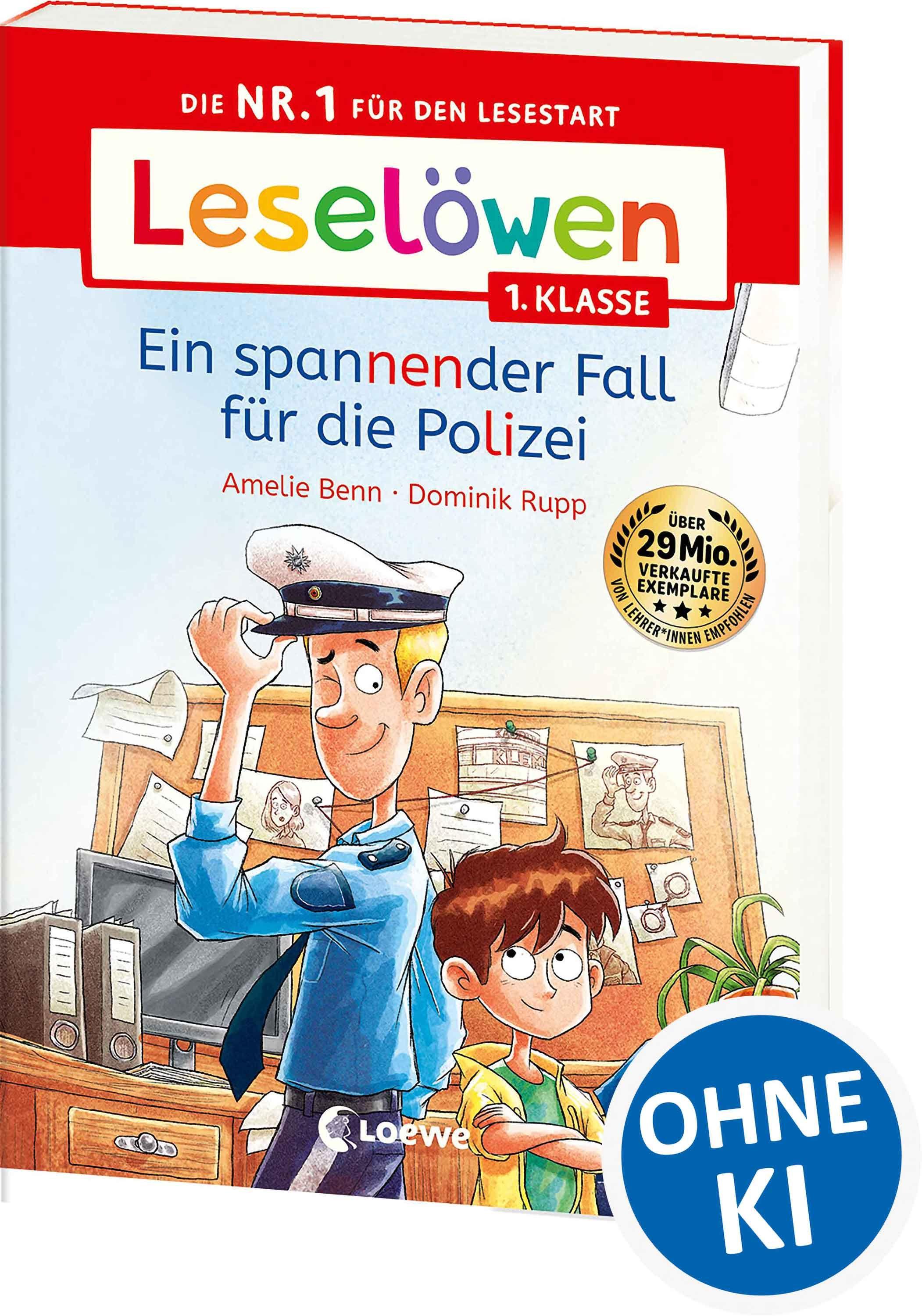 Vorderes Coverbild Leselöwen 1. Klasse - Ein spannender Fall für die Polizei