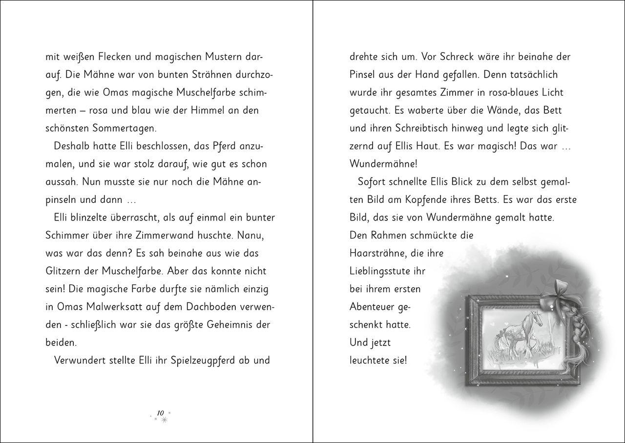 Beispielinhalt (Bild) Wundermähne (Band 5) - Die geheimnisvollen Wolkenpferde