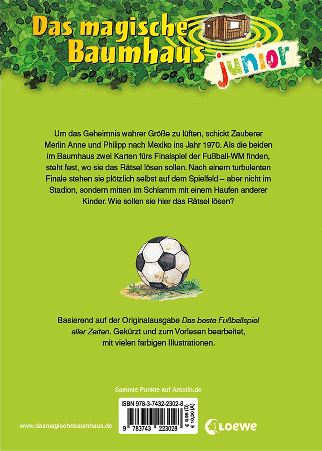 Beispielinhalt (Bild) Das magische Baumhaus junior (Band 43) - Das Fußballspiel des Jahrhunderts