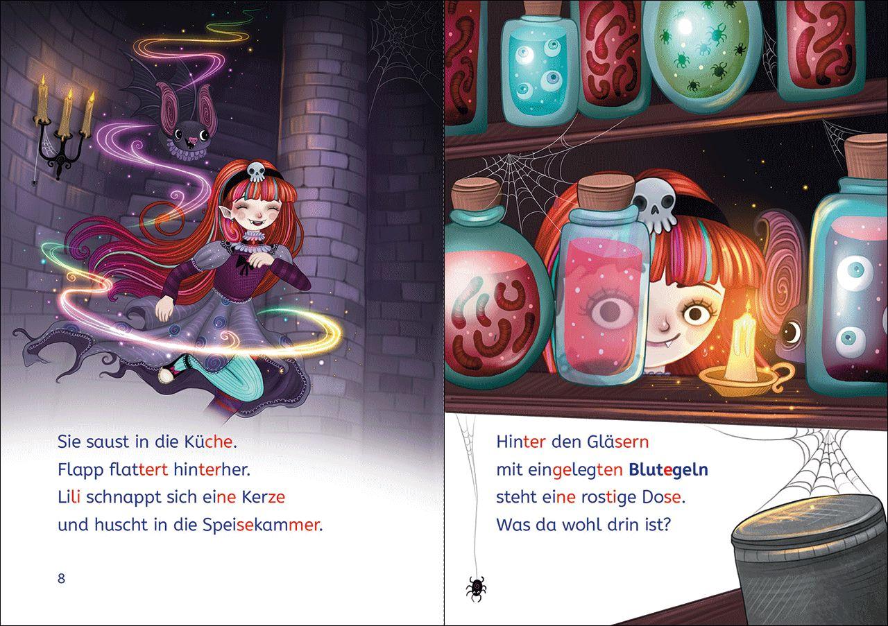 Beispielinhalt (Bild) Leselöwen 1. Klasse - Der geheime Schatz der Vampire