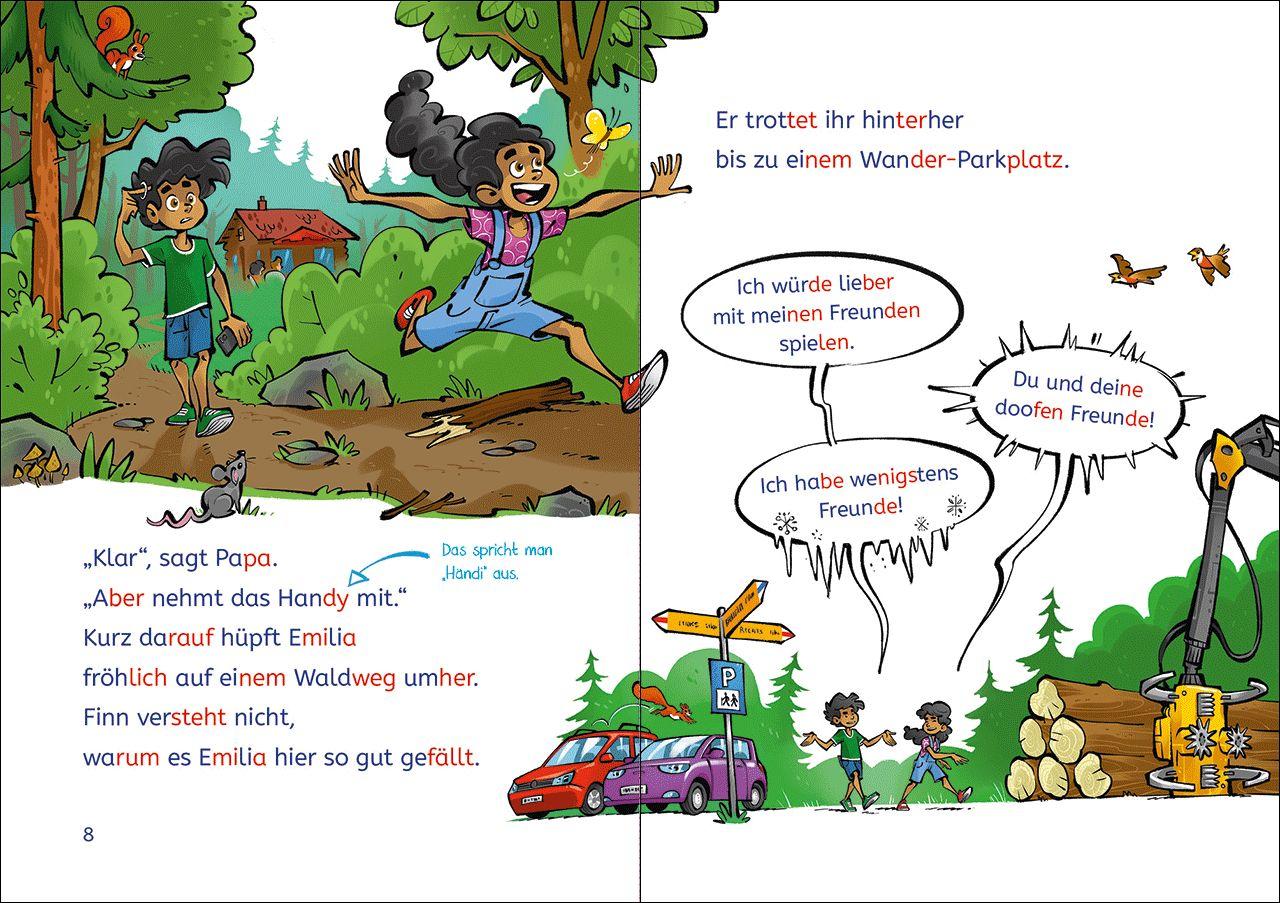 Beispielinhalt (Bild) Leselöwen 2. Klasse - Das Versteck der Bankräuber