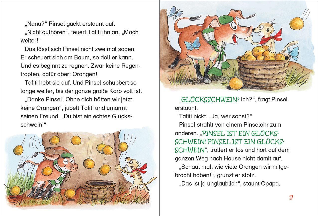 Beispielinhalt (Bild) Tafiti (Band 24) - Ein Glücksschwein mit Pinselohren