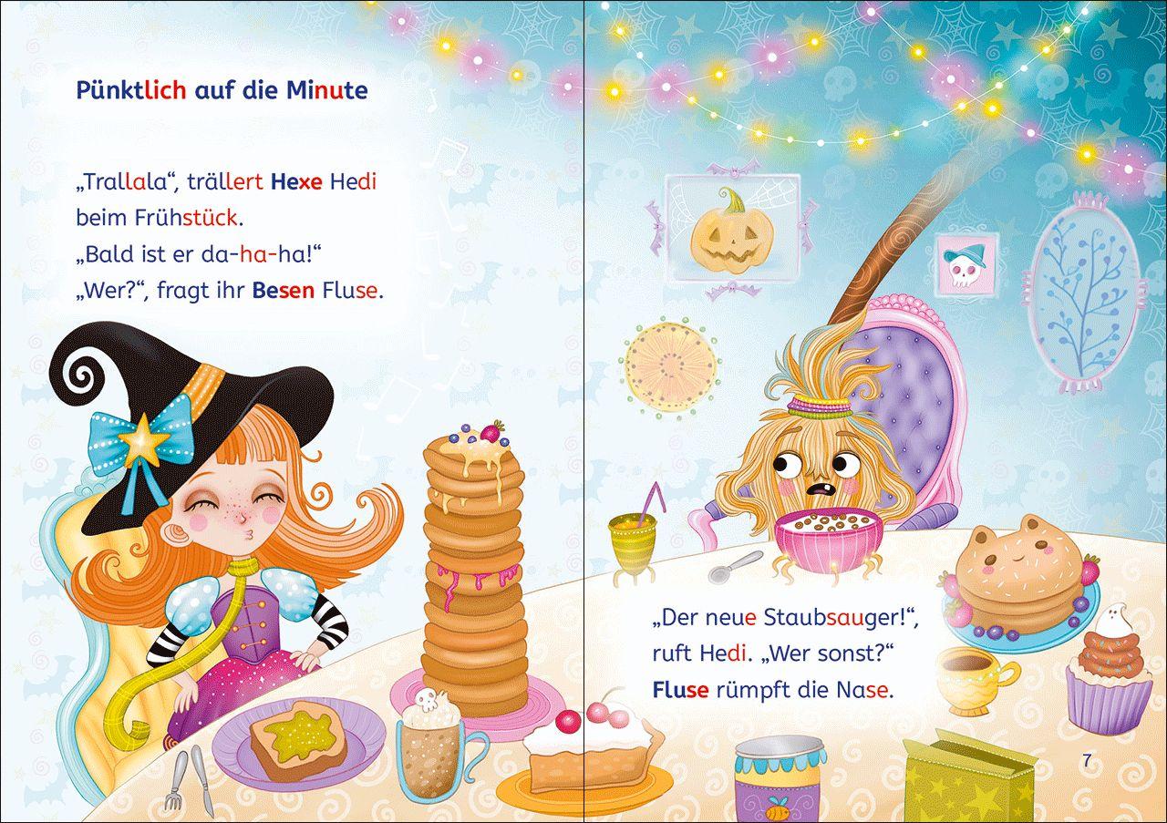 Beispielinhalt (Bild) Leselöwen 1. Klasse - Der beleidigte Hexenbesen