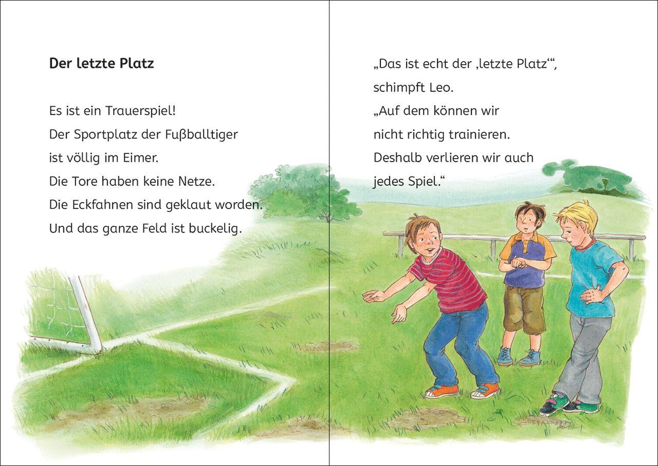 Beispielinhalt (Bild) Die besten Leselöwen-Fußballgeschichten zum Lesenlernen
