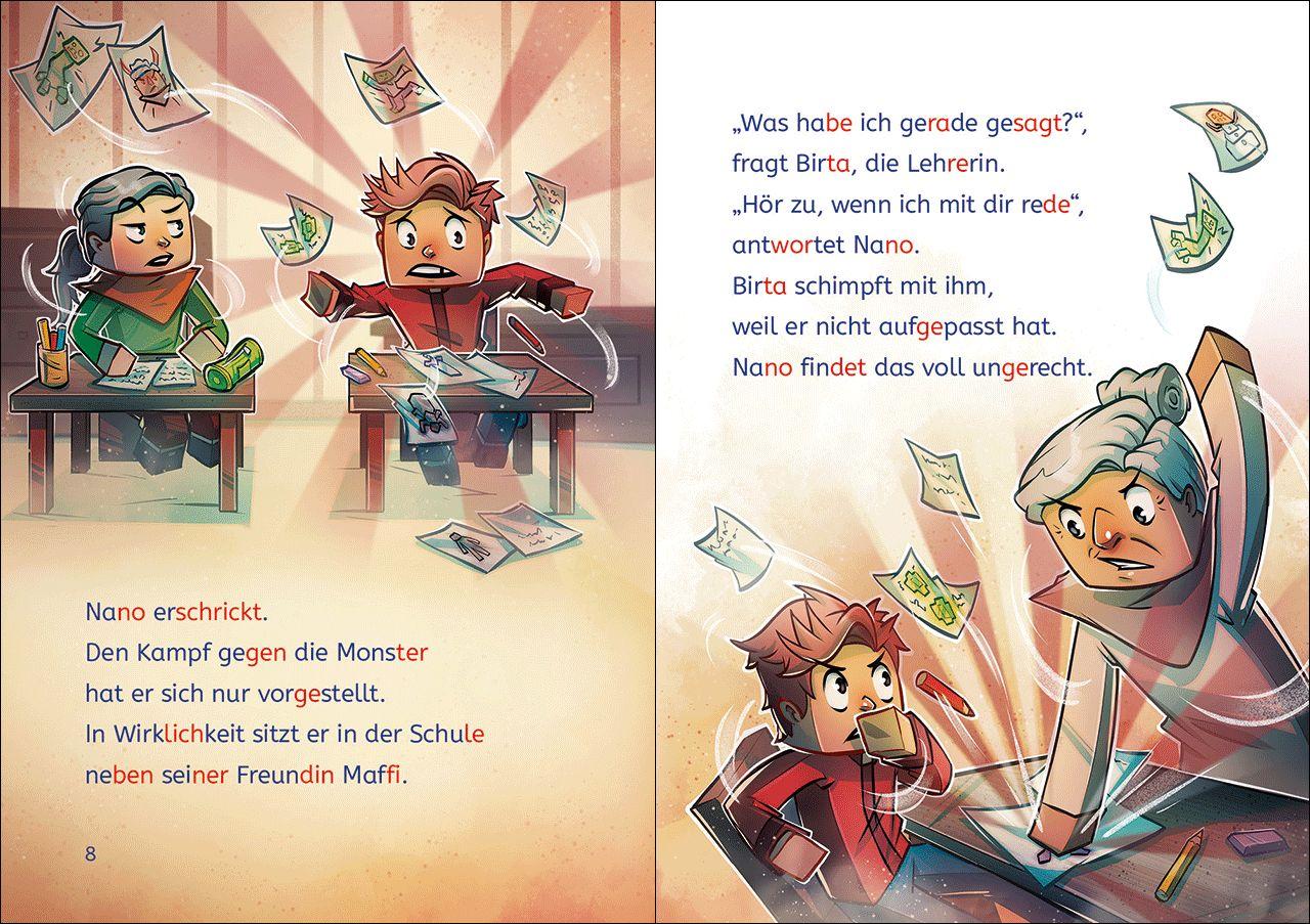 Beispielinhalt (Bild) Leselöwen 2. Klasse - Nano und der Knallschleicher