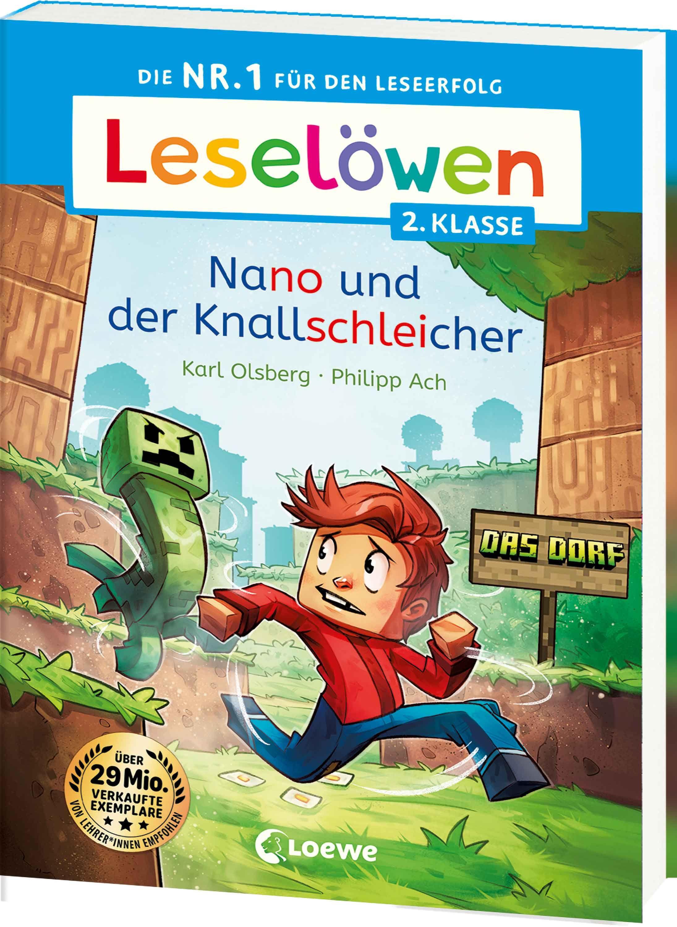 Vorderes Coverbild Leselöwen 2. Klasse - Nano und der Knallschleicher