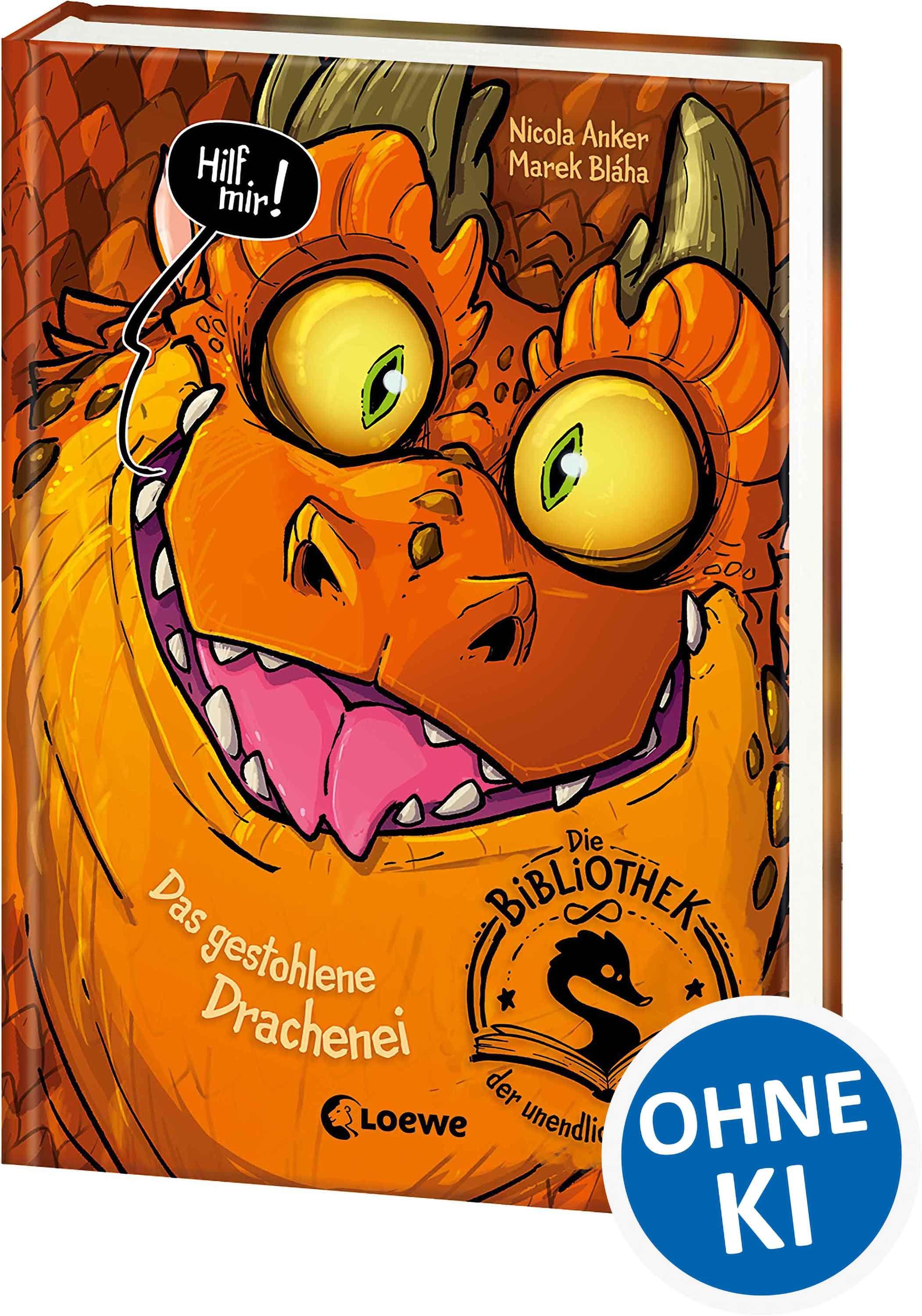 Vorderes Coverbild Die Bibliothek der unendlichen Abenteuer (Band 1) - Das gestohlene Drachenei