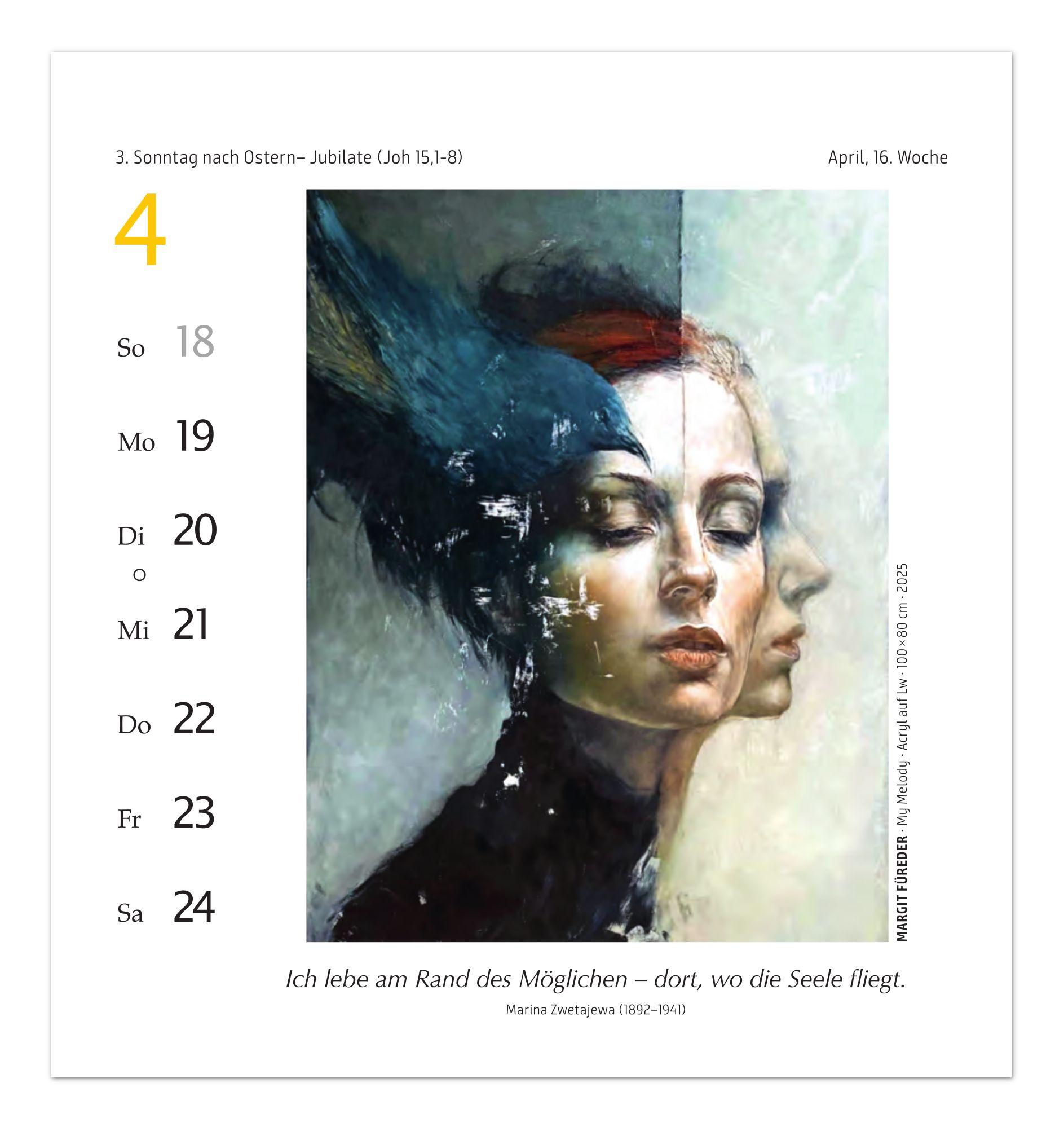 Beispielinhalt (Bild) Frauen-Kalender 2027