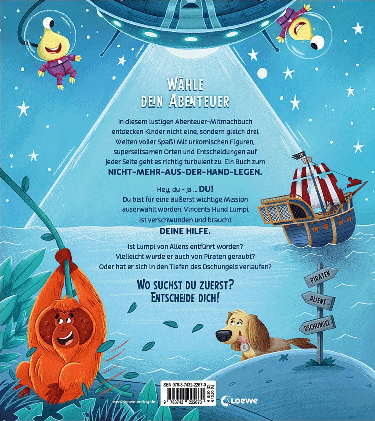 Beispielinhalt (Bild) Dein Abenteuer beginnt! Piraten + Aliens + Wilde Tiere