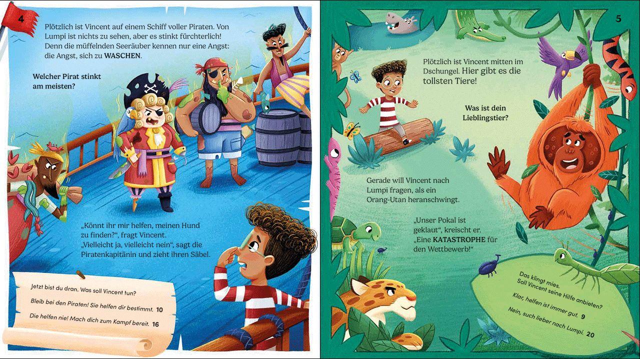 Beispielinhalt (Bild) Dein Abenteuer beginnt! Piraten + Aliens + Wilde Tiere