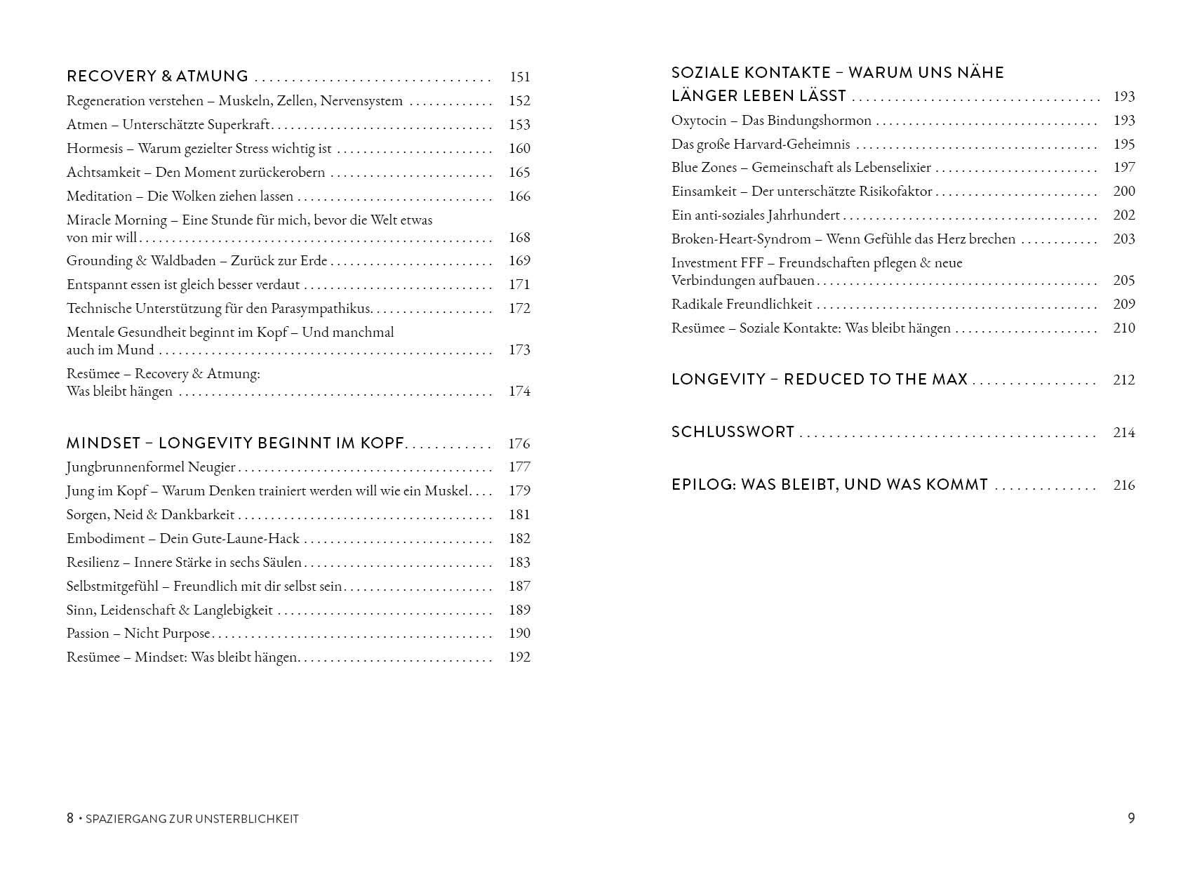 Beispielinhalt (Bild) Spaziergang zur Unsterblichkeit