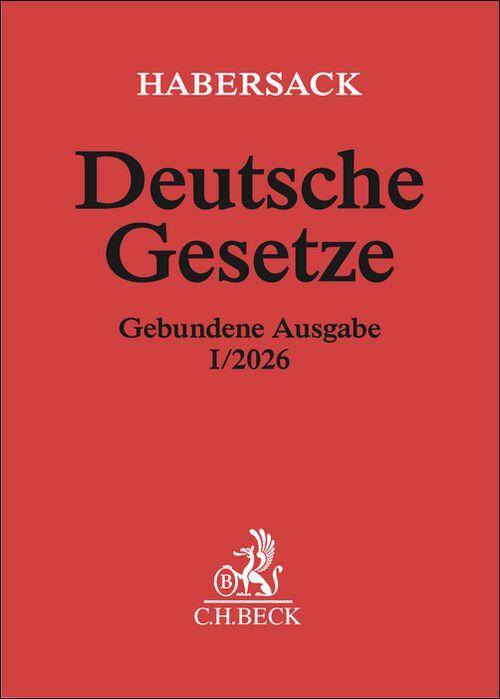 Vorderes Coverbild Deutsche Gesetze Gebundene Ausgabe I/2026