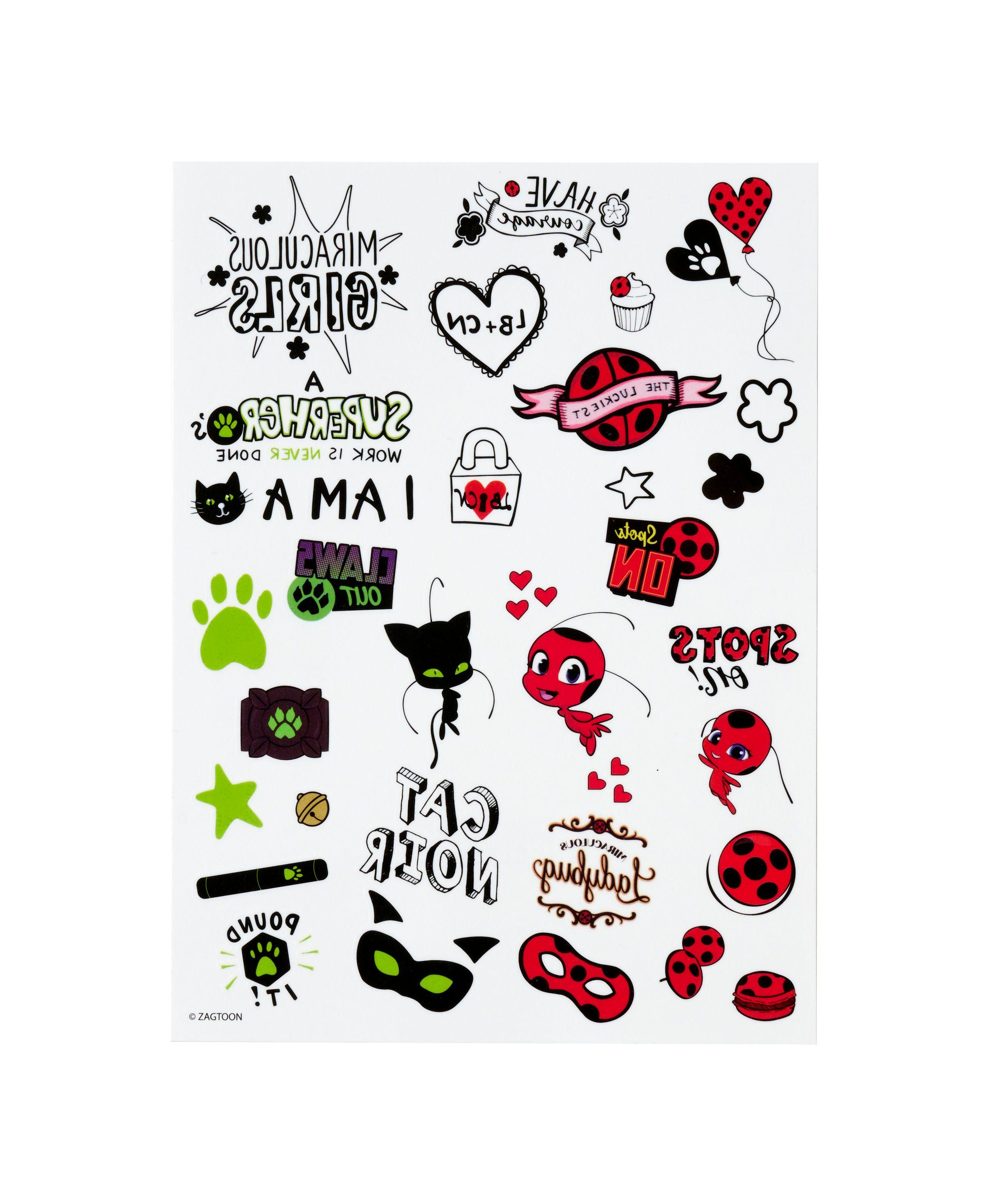 Beispielinhalt (Bild) Miraculous Glittery Tattoo