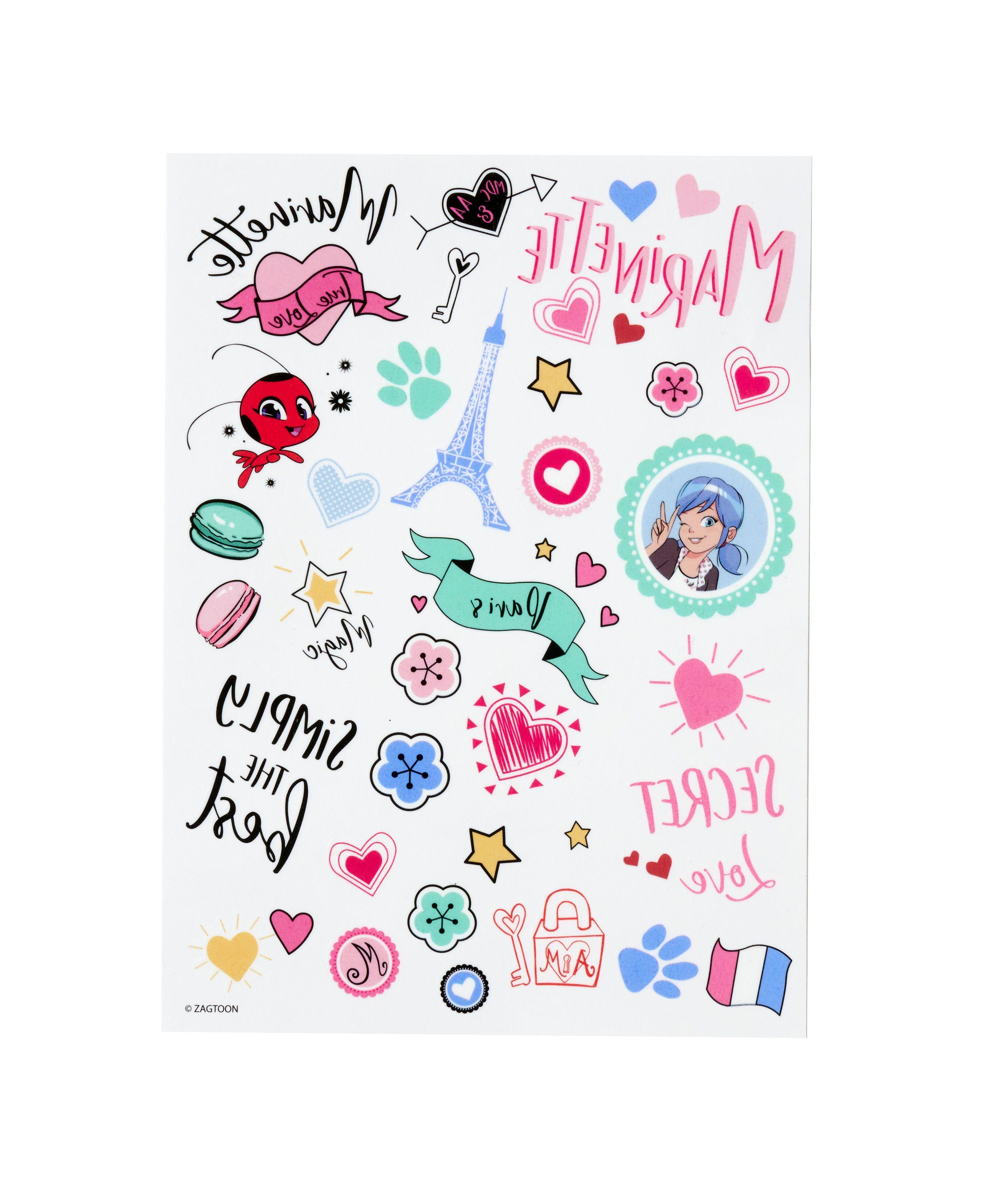 Beispielinhalt (Bild) Miraculous Glittery Tattoo