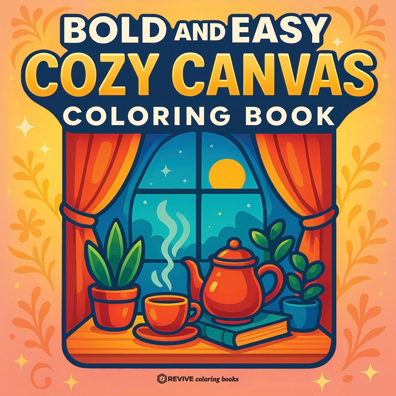 Vorderes Coverbild Bold & Easy Cozy Canvas Coloring Book