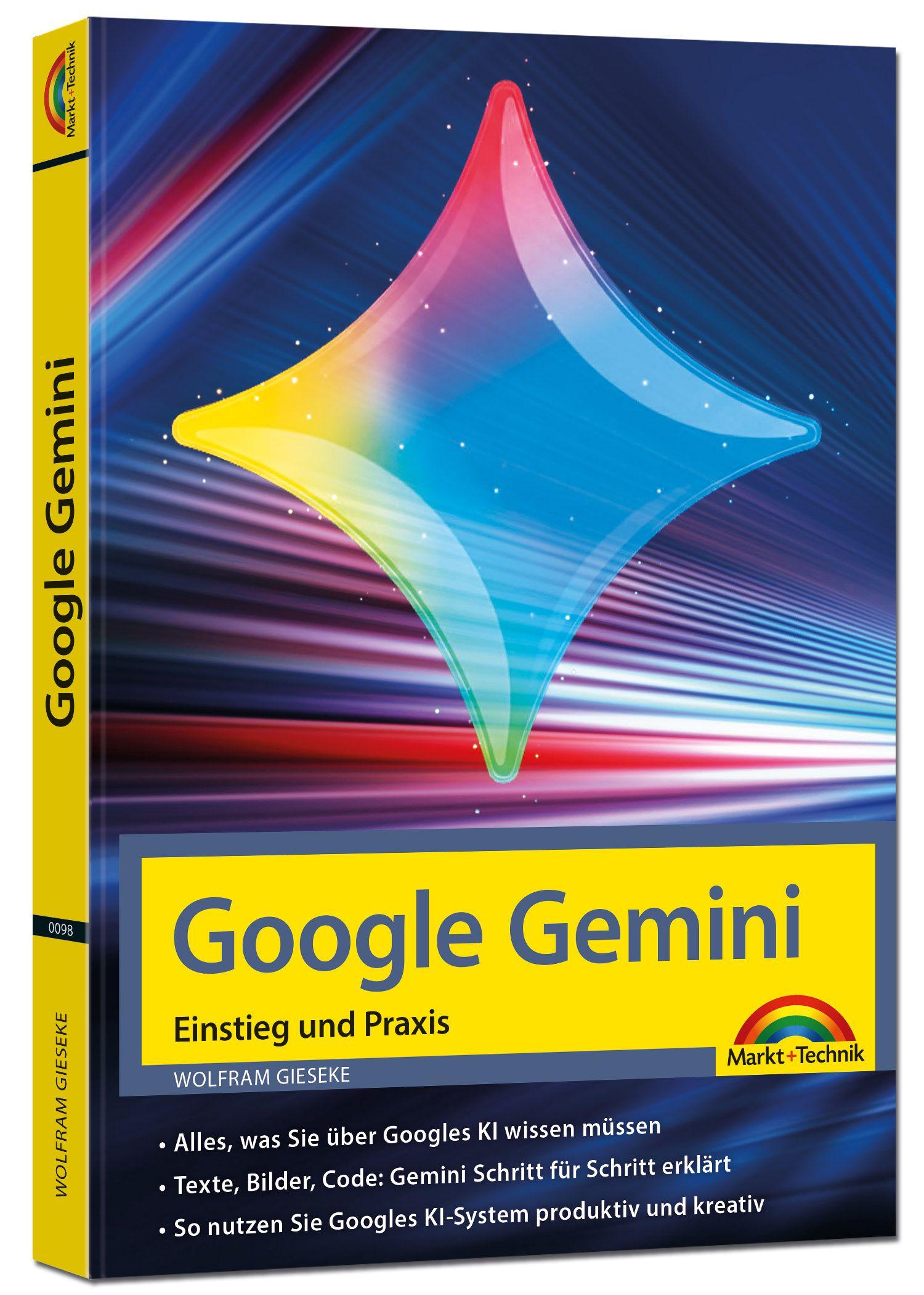 Vorderes Coverbild Google Gemini - Einstieg und Praxis - Texte, Bilder, Videos mit KI generieren