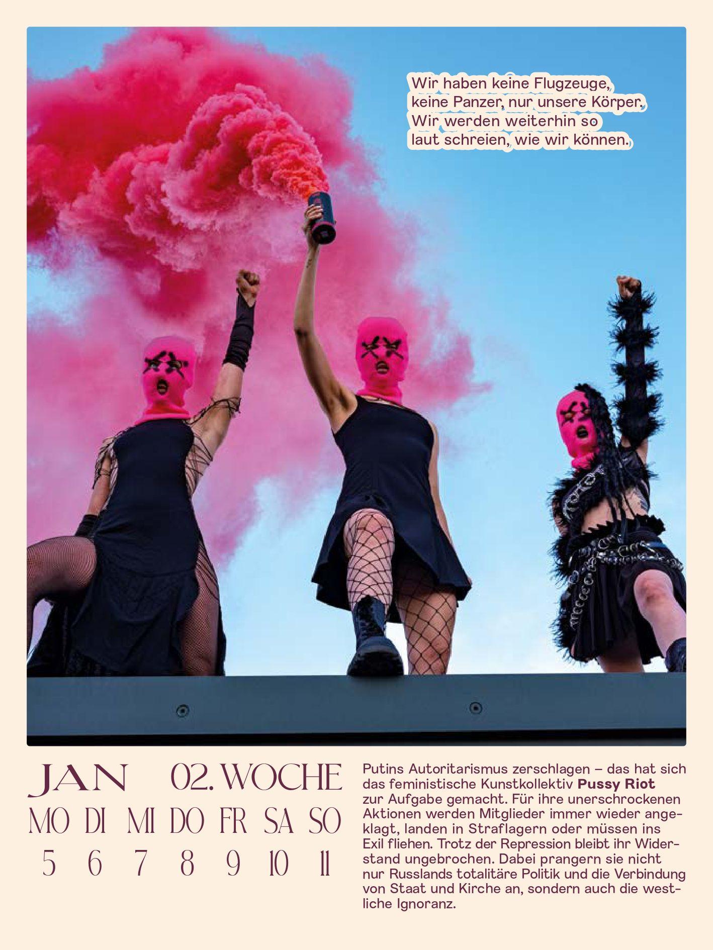 Beispielinhalt (Bild) MISSY Magazine Kalender 2027