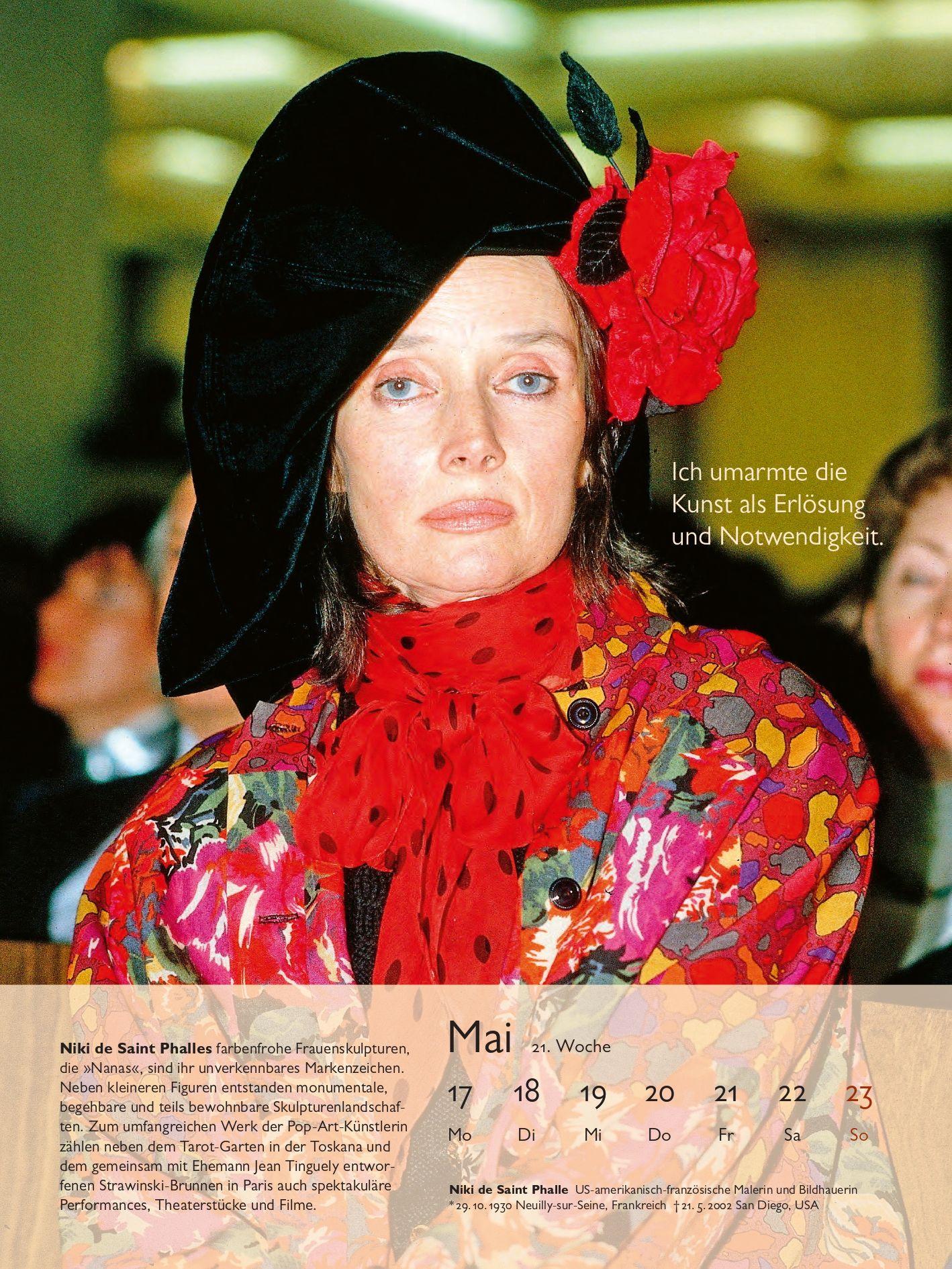 Beispielinhalt (Bild) Künstlerinnen 2027. Gedanken berühmter Frauen