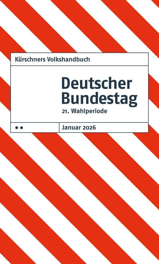 Vorderes Coverbild Kürschners Volkshandbuch Deutscher Bundestag