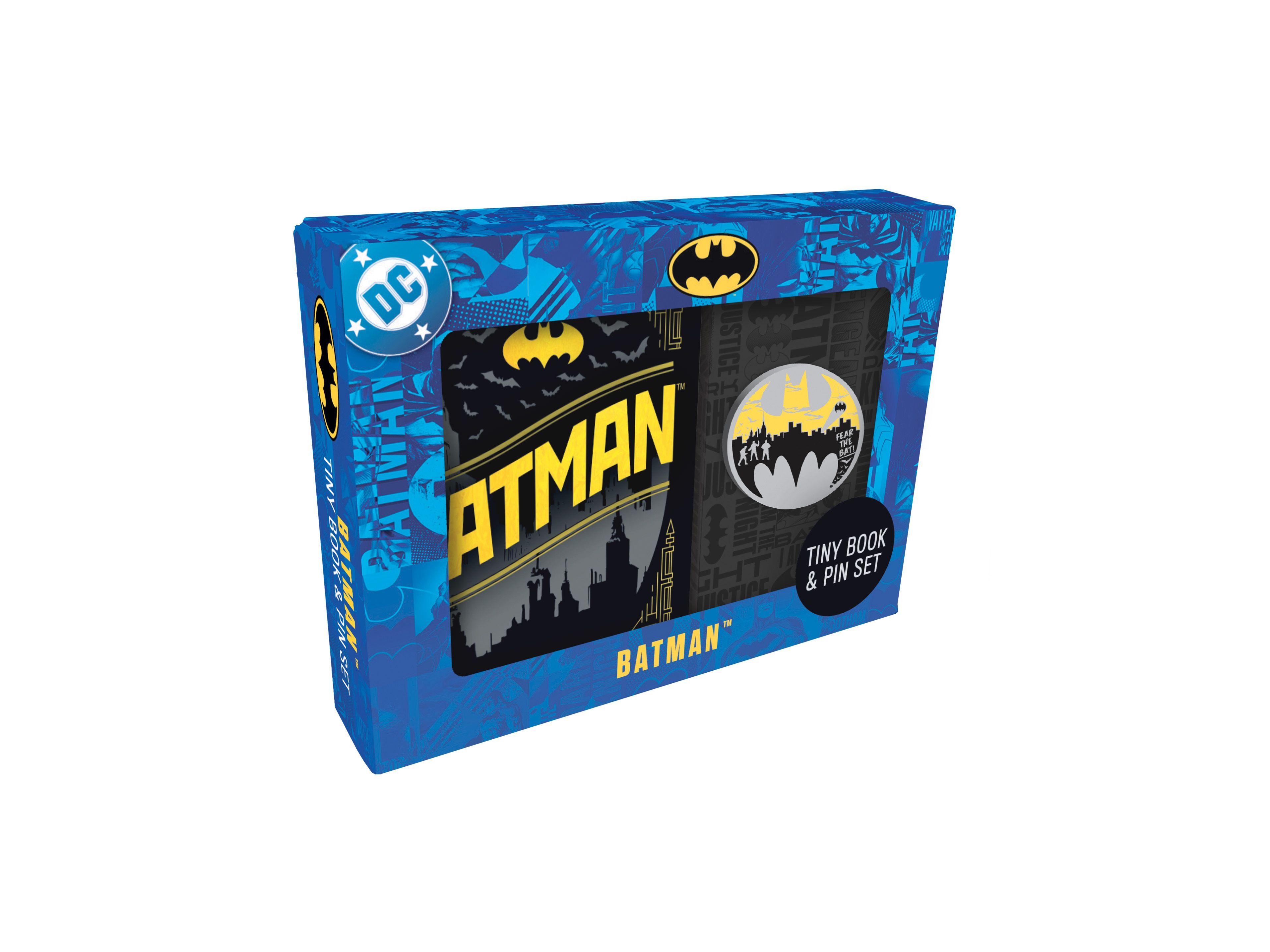 Vorderes Coverbild DC Comics: Batman Tiny Book and Pin Set