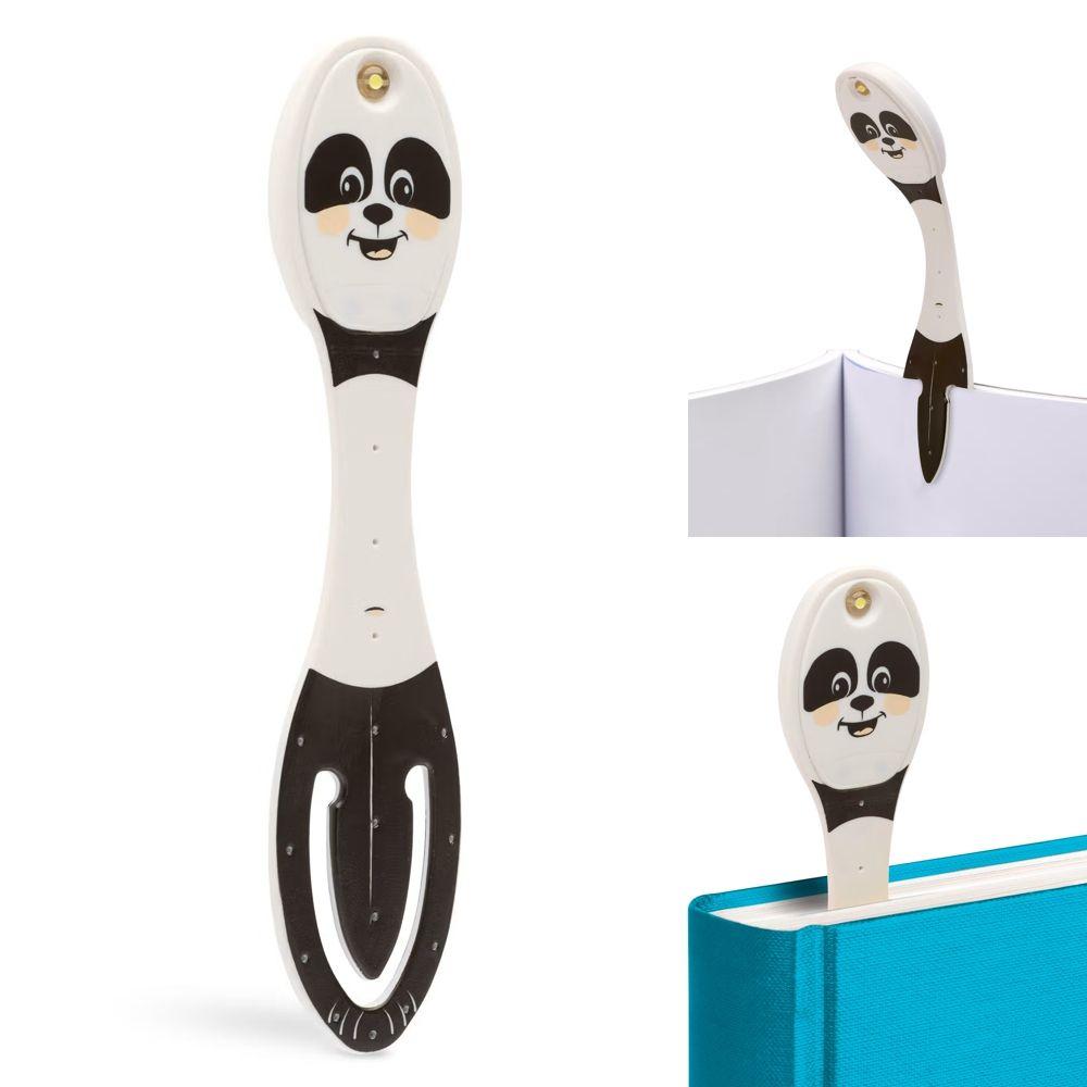 Vorderes Coverbild Flexilight Leselicht (Panda) - schwarz - 2 in 1 Leselampe & Lesezeichen - LED Leselicht - Geschenk für Leser, Buchliebhaber - Deutsche Ausgabe