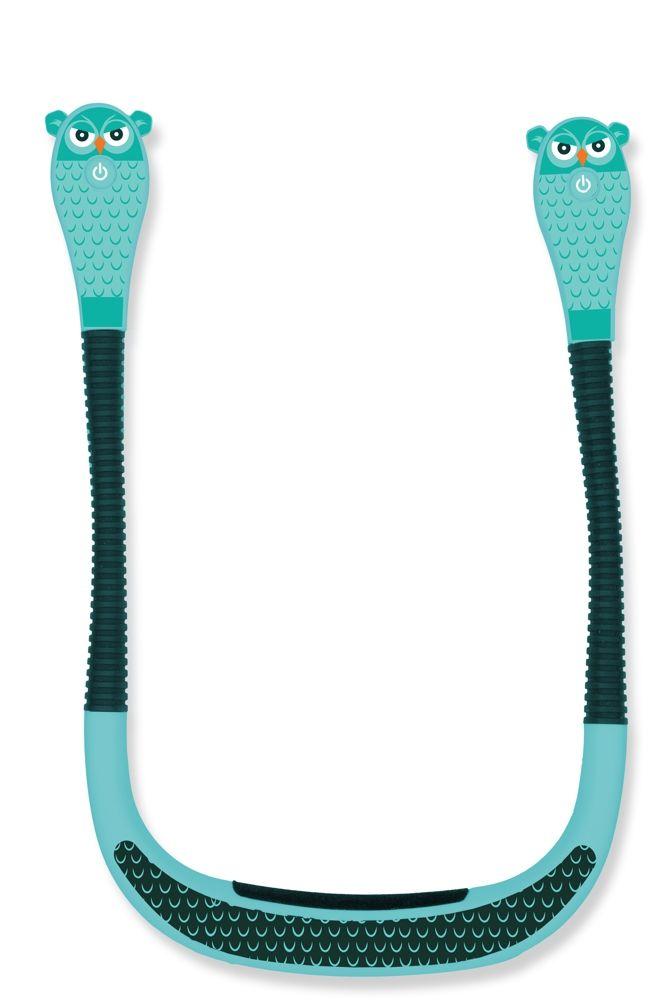 Vorderes Coverbild Neklite Pals (Eule) Premium Duo-Leselicht zum Umhängen - wiederaufladbar - mit vielen Einstellungen