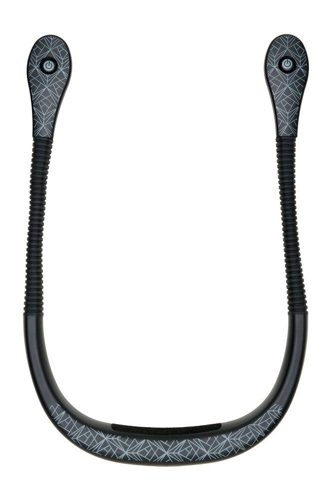 Vorderes Coverbild Neklite (Black) Premium Duo-Leselicht zum Umhängen - wiederaufladbar - mit vielen Einstellungen