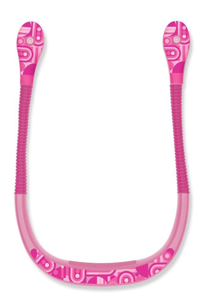 Vorderes Coverbild Neklite (Pink) Premium Duo-Leselicht zum Umhängen - wiederaufladbar - mit vielen Einstellungen