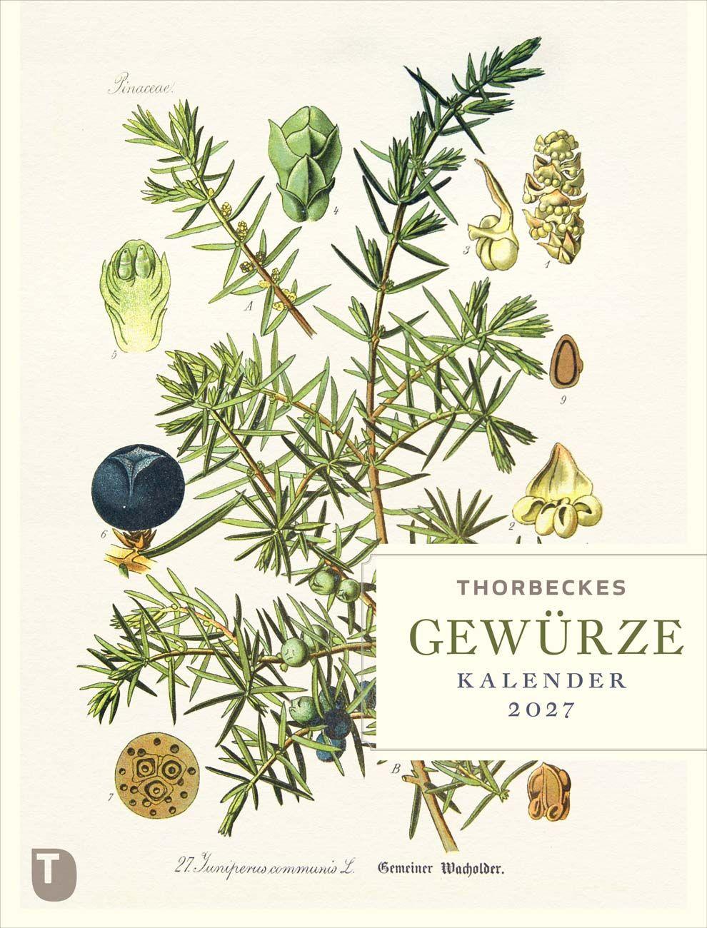 Vorderes Coverbild Thorbeckes Gewürze-Kalender 2027