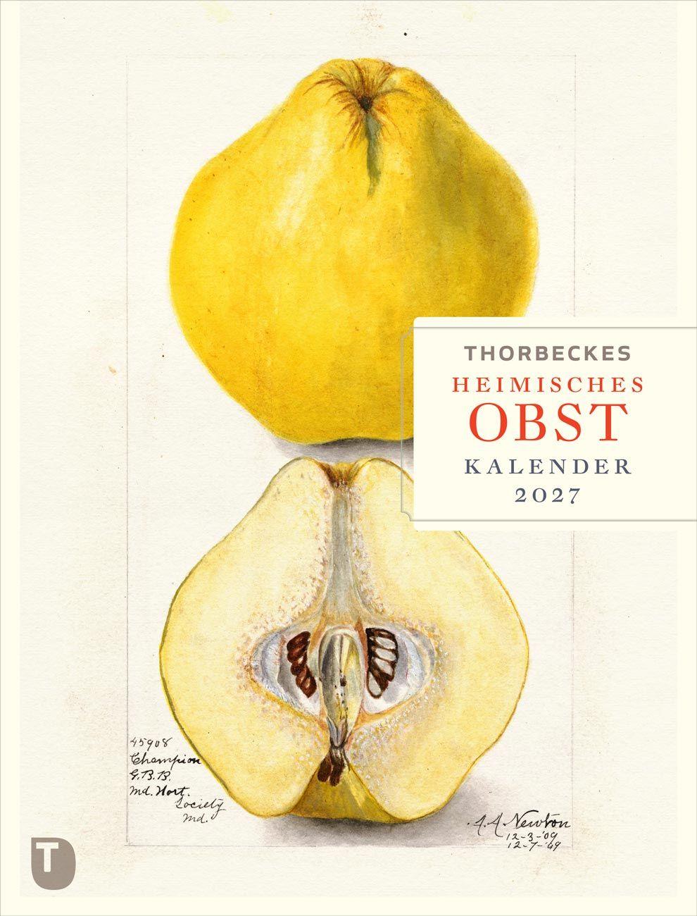 Vorderes Coverbild Thorbeckes heimisches Obst Kalender 2027