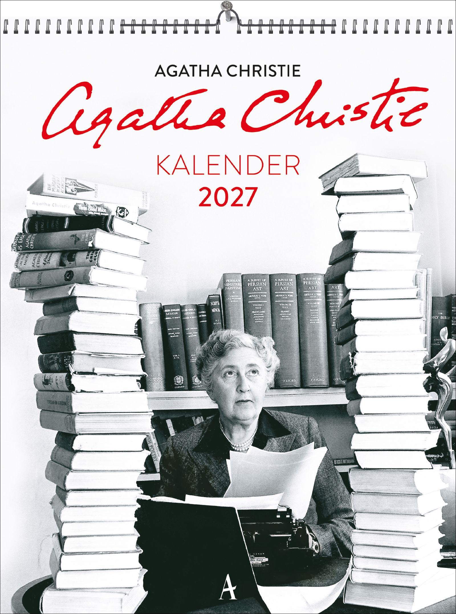 Vorderes Coverbild Agatha Christie Kalender 2027