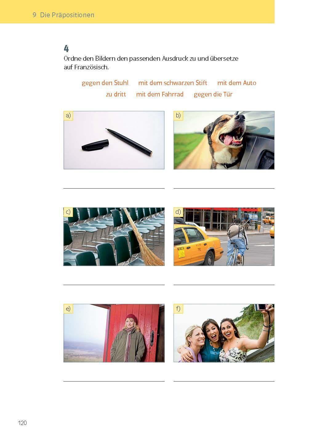 Beispielinhalt (Bild) KomplettTrainer Gymnasium Französisch 1. Lernjahr