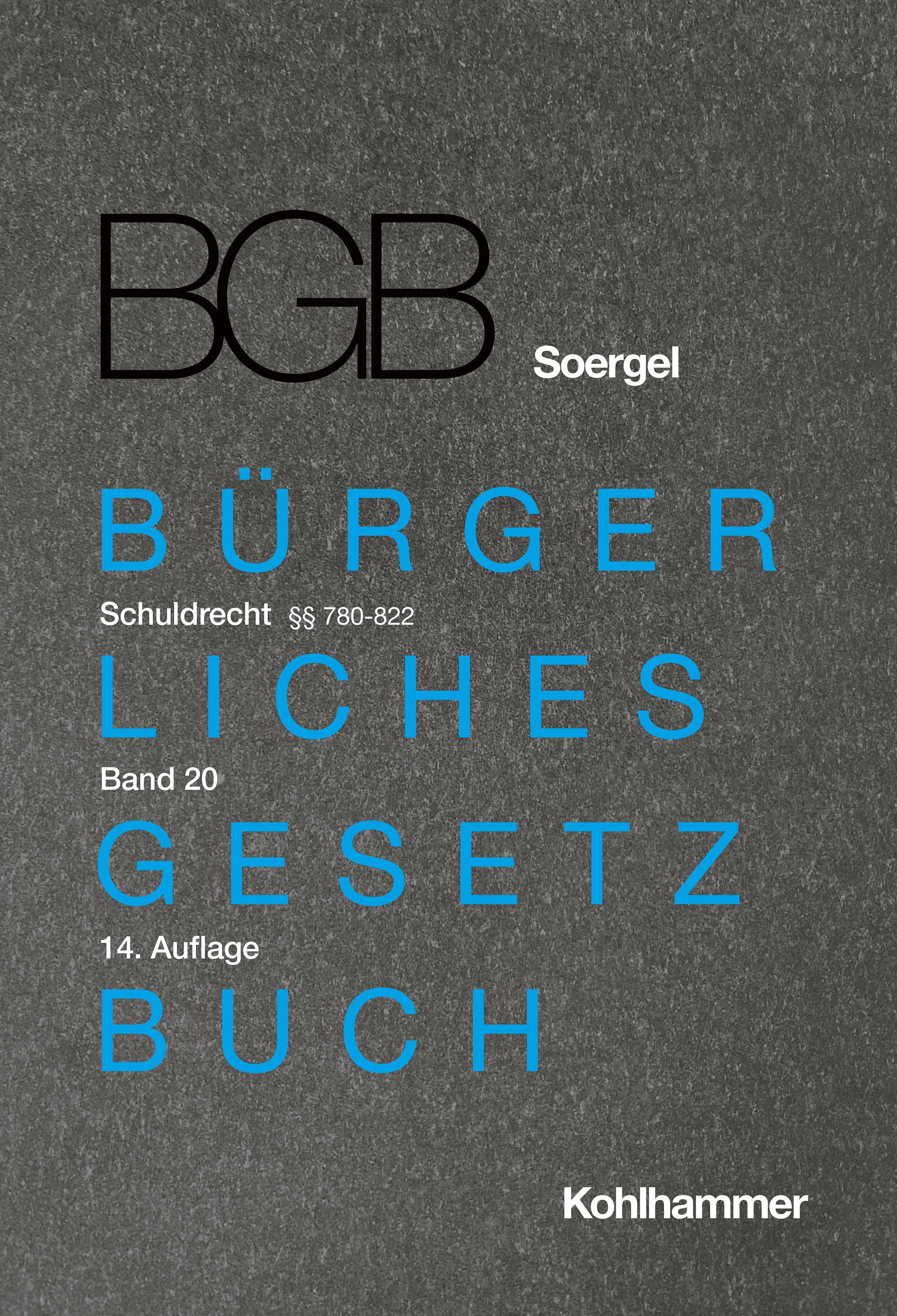 Vorderes Coverbild Kommentar zum Bürgerlichen Gesetzbuch mit Einführungsgesetz und Nebengesetzen (BGB) (Soergel)