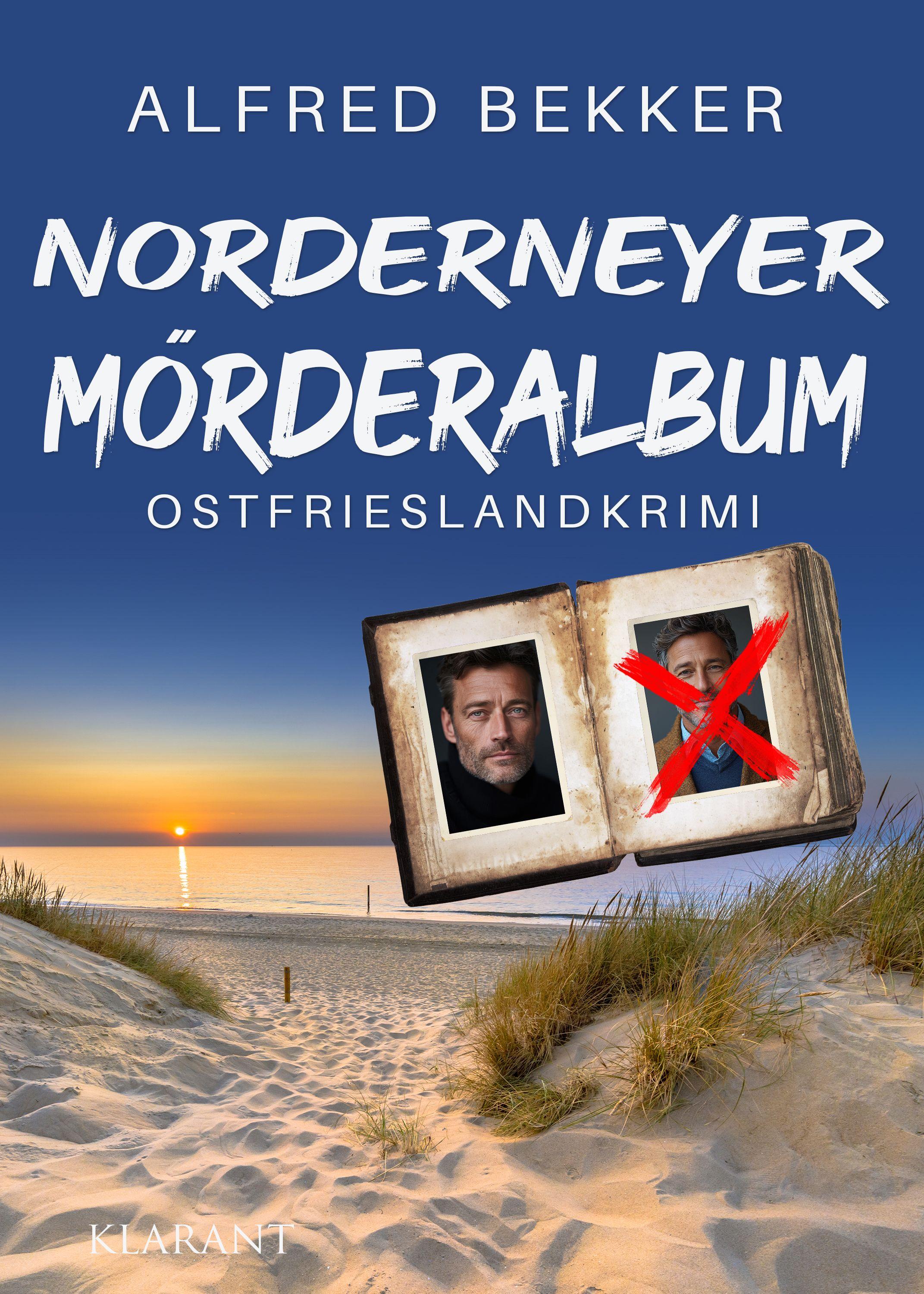 Vorderes Coverbild Norderneyer Mörderalbum. Ostfrieslandkrimi