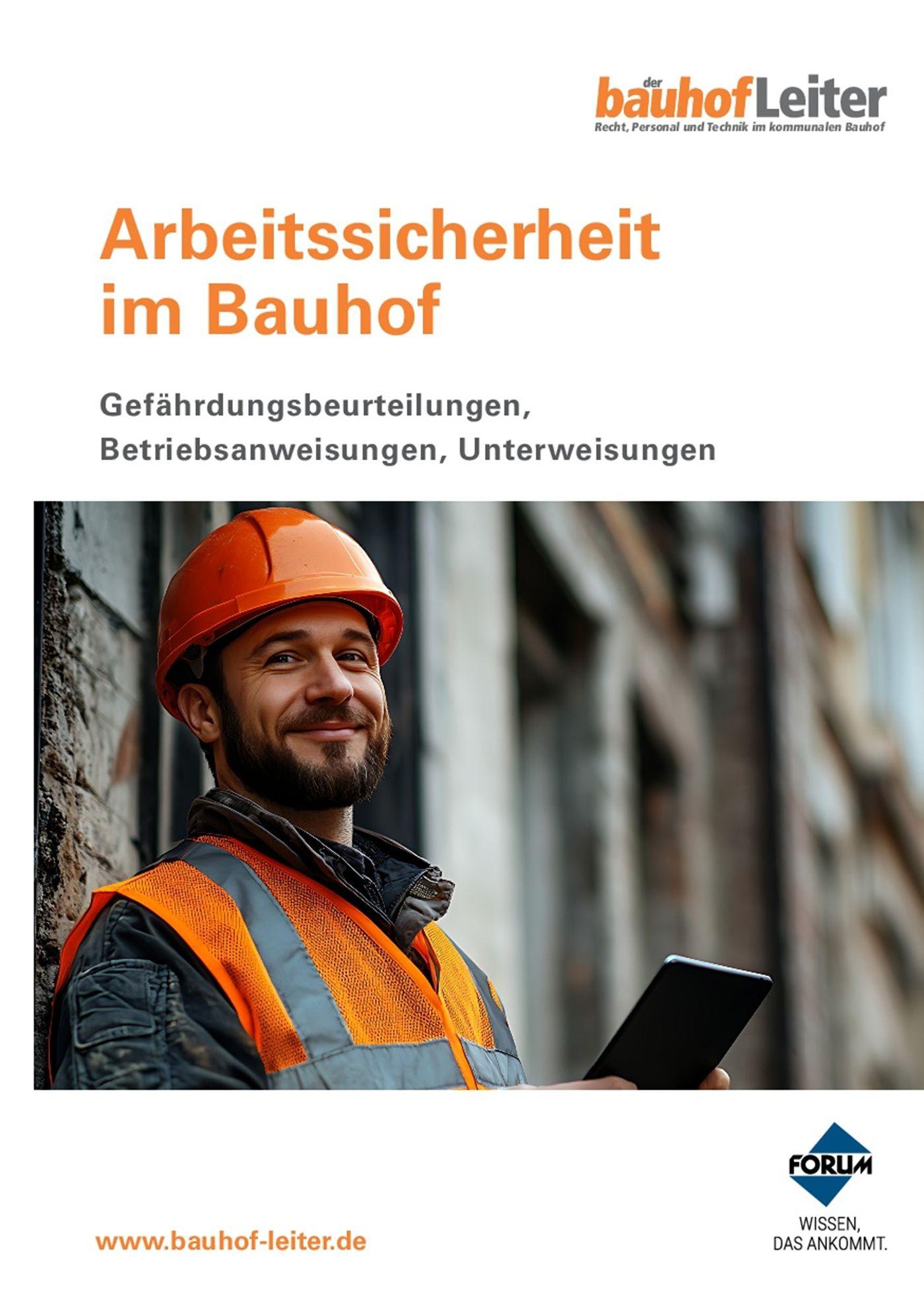 Vorderes Coverbild Arbeitssicherheit im Bauhof