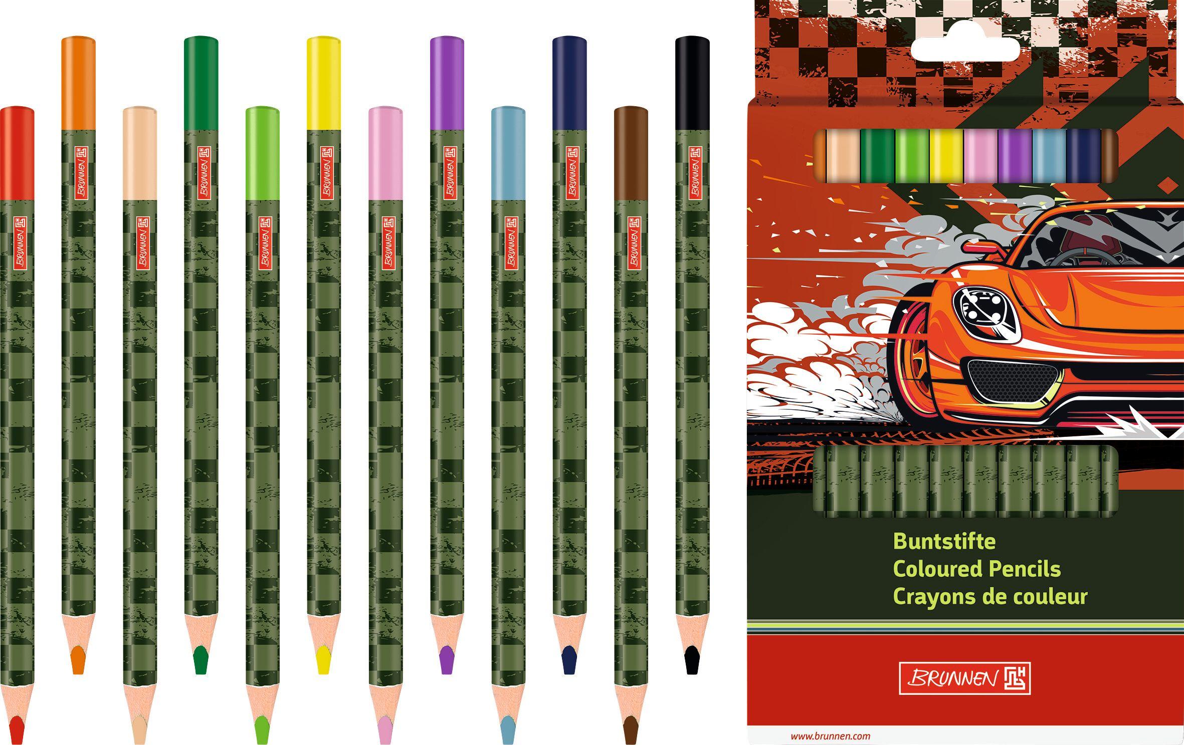 Beispielinhalt (Bild) Jumbo Buntstifte 12er Pckg. Fast Wheels