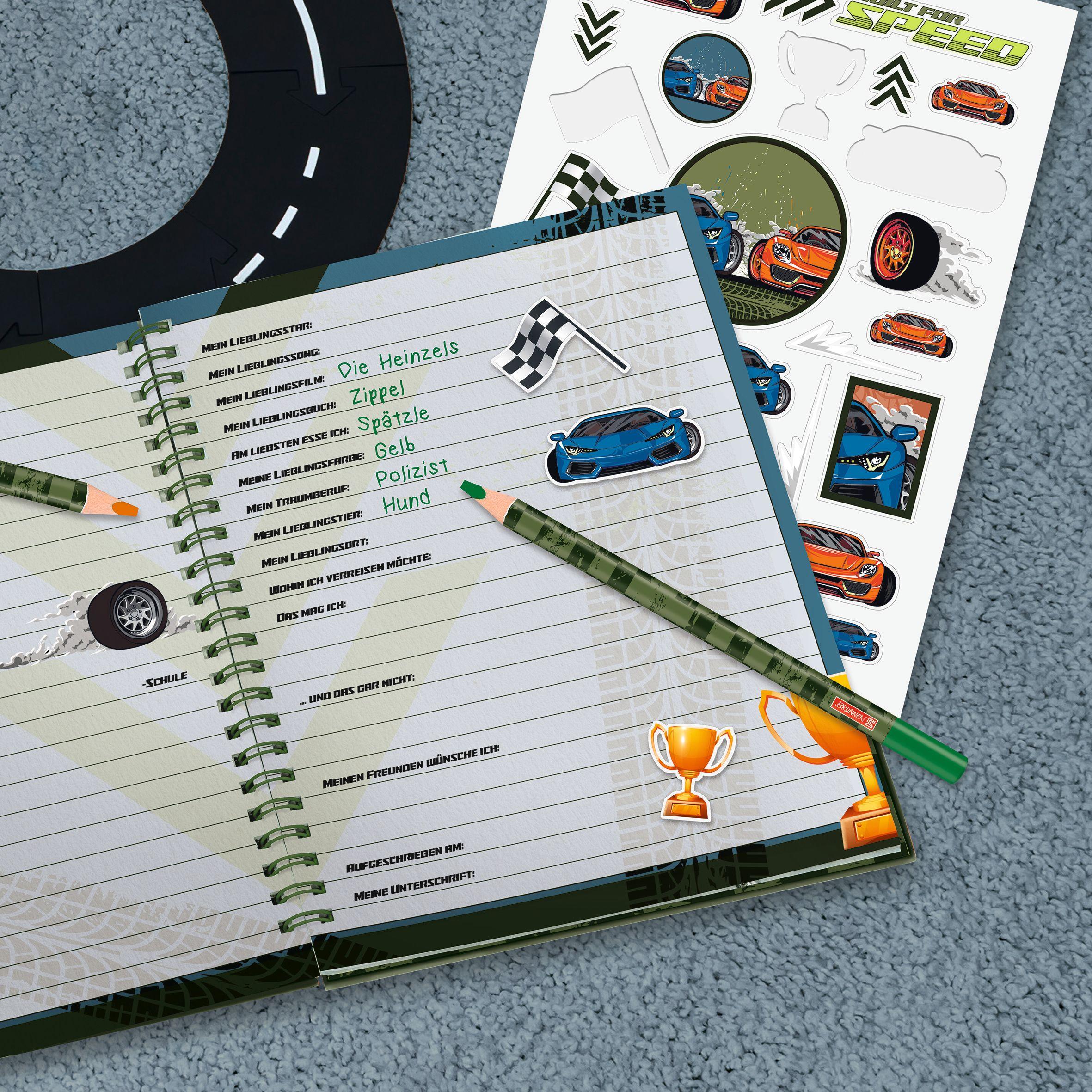 Beispielinhalt (Bild) Freundebuch Fast Wheels