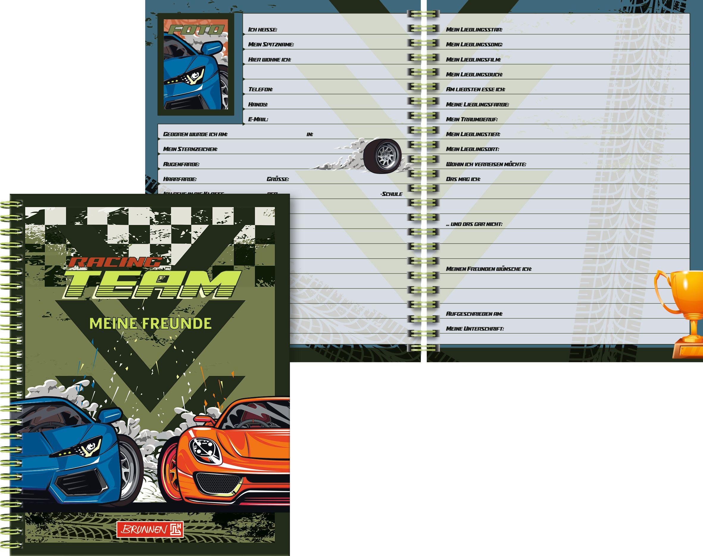 Beispielinhalt (Bild) Freundebuch Fast Wheels