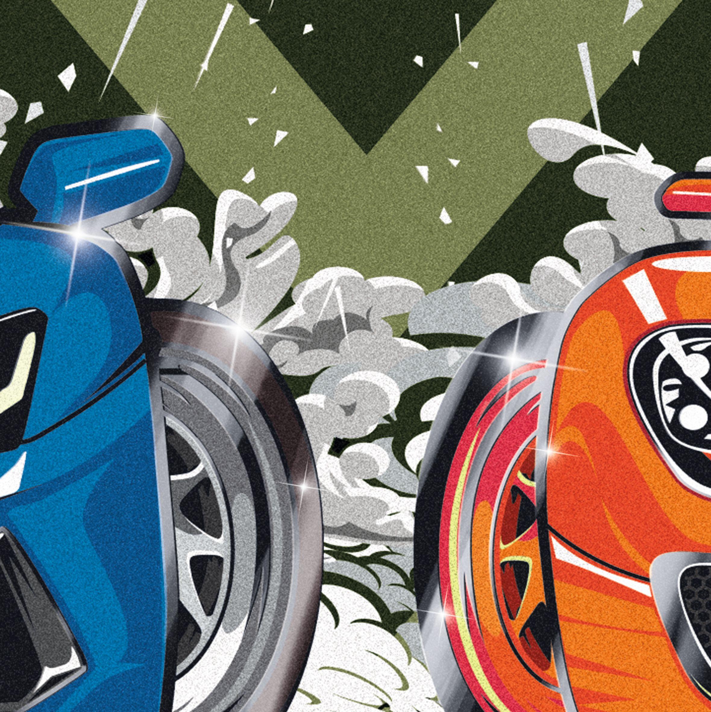 Beispielinhalt (Bild) Heftbox A4 offen PP Fast Wheels