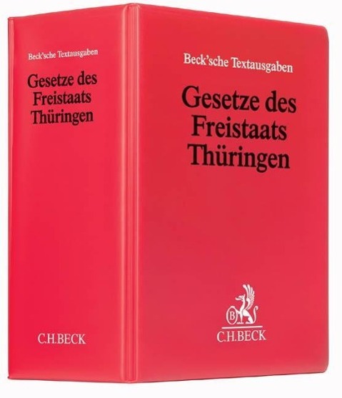 Vorderes Coverbild Gesetze des Freistaats Thüringen (ohne Fortsetzungsnotierung). Inkl. 85. Ergänzungslieferung