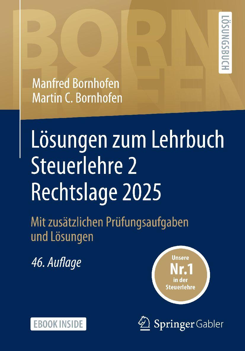 Vorderes Coverbild Lösungen zum Lehrbuch Steuerlehre 2 Rechtslage 2025