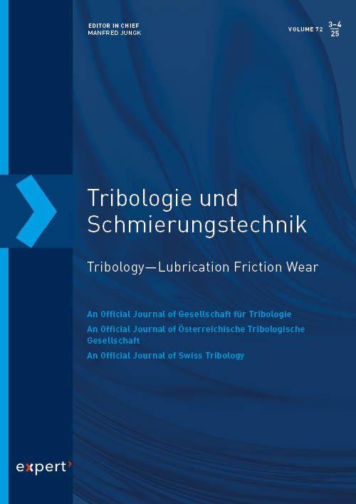 Vorderes Coverbild Tribologie und Schmierungstechnik 72, 3-4 (2025)