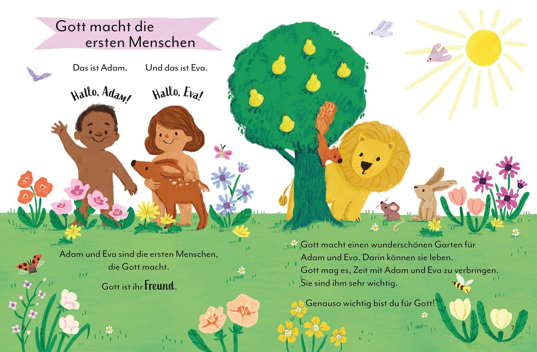 Beispielinhalt (Bild) Die erste kleine Kinderbibel